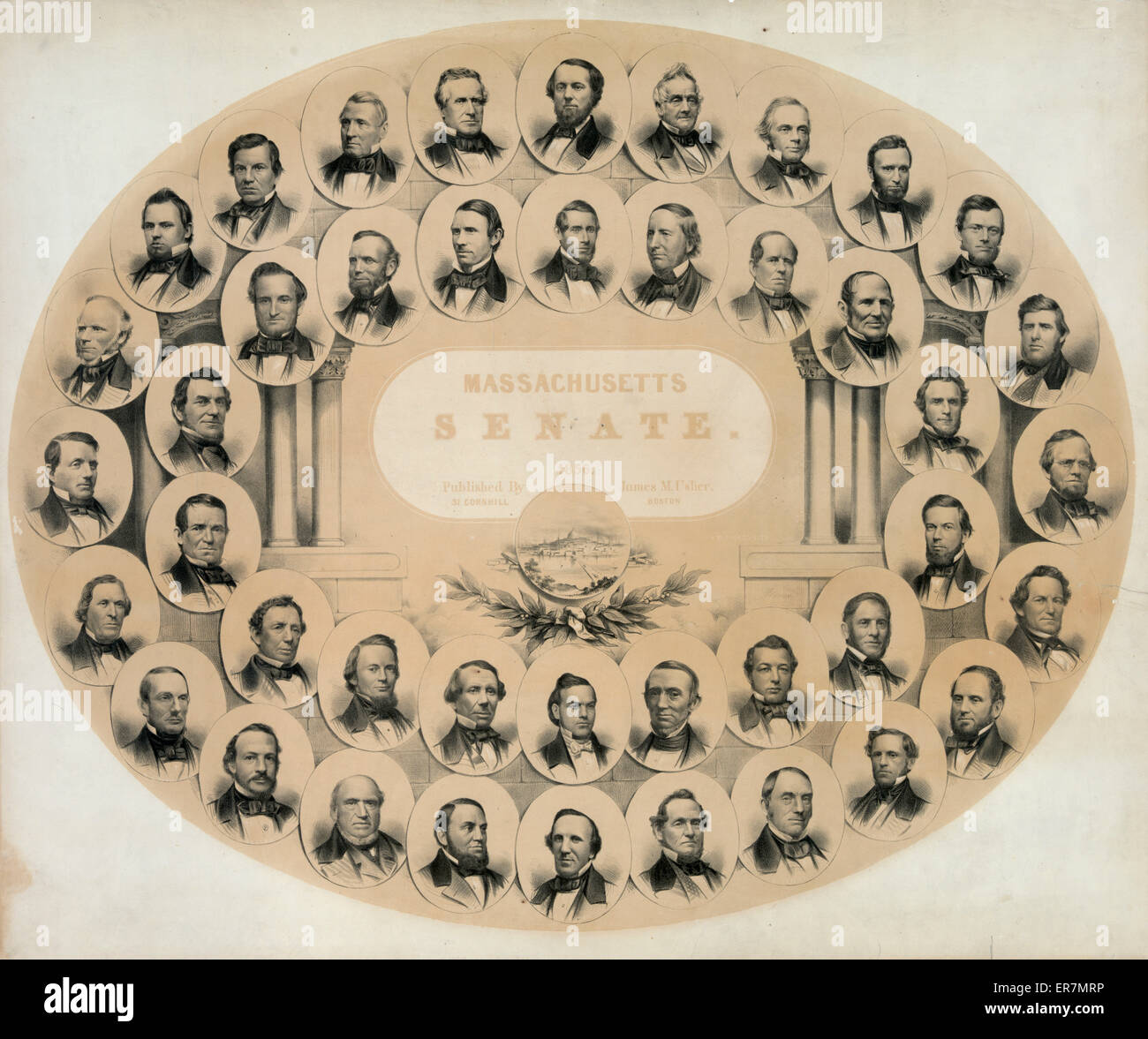 Massachusetts, Senat, 1856 Stockfoto