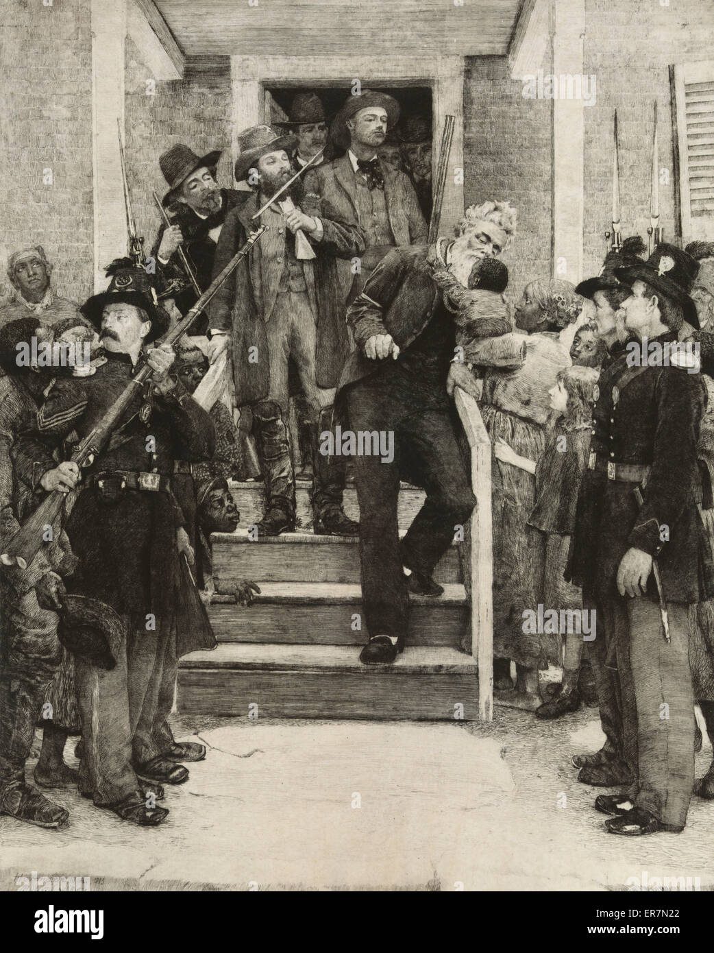 Die letzten Momente von John Brown Stockfoto