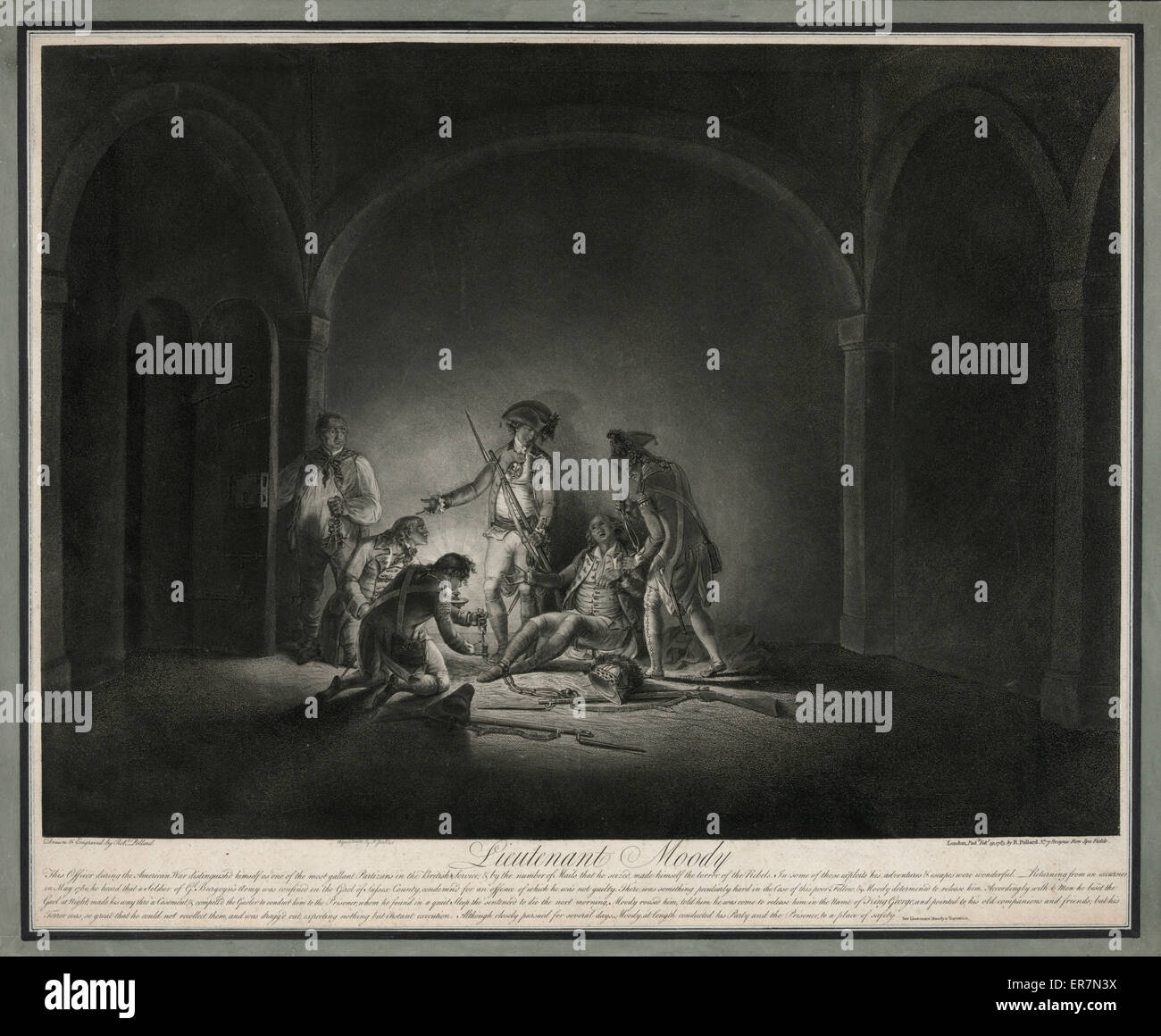 Leutnant Moody - dieser Offizier während des amerikanischen krieges Stockfoto