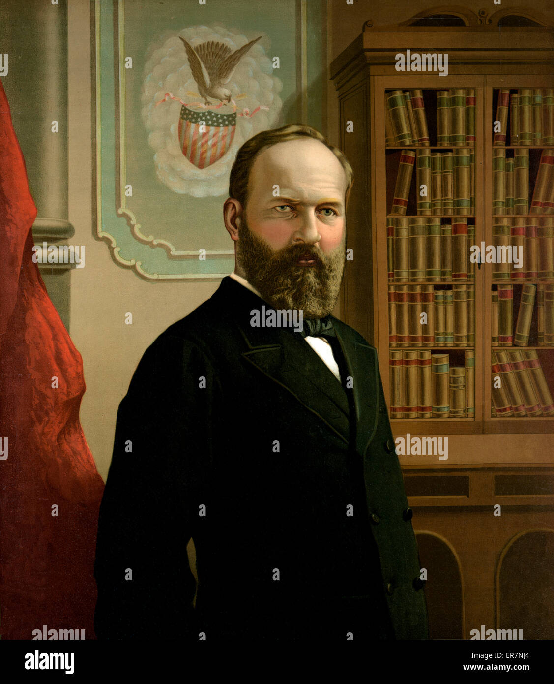 Der verstorbene Präsident James A. Garfield Stockfoto