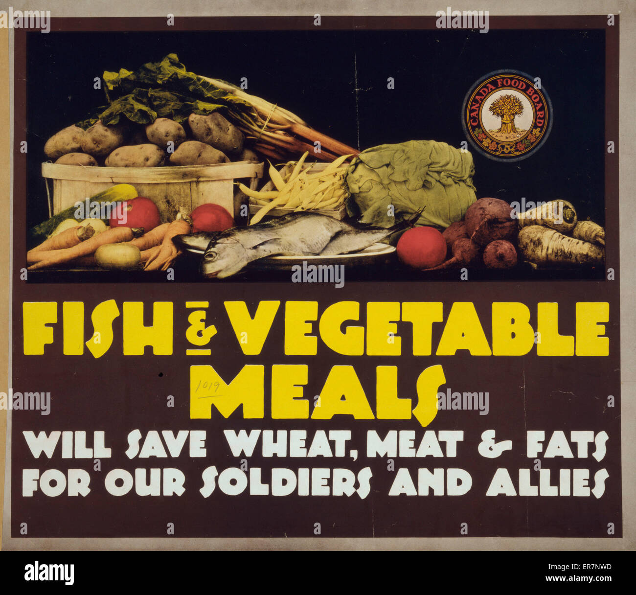 Fisch- und Gemüsegerichte sparen Weizen, Fleisch und Fette für unsere Stockfoto