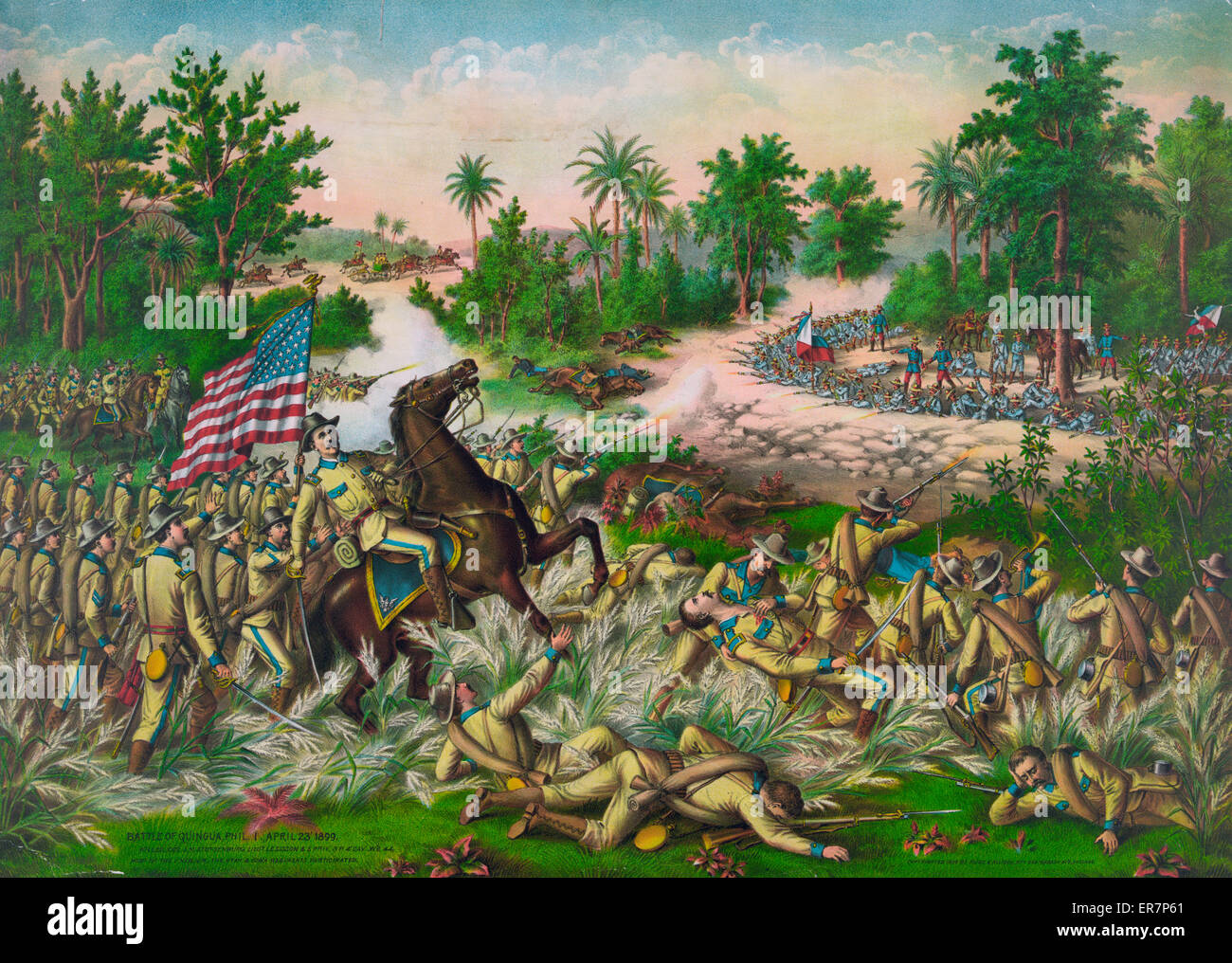 Schlacht von Quingua, Phil. I., 23. April 1899 Stockfoto