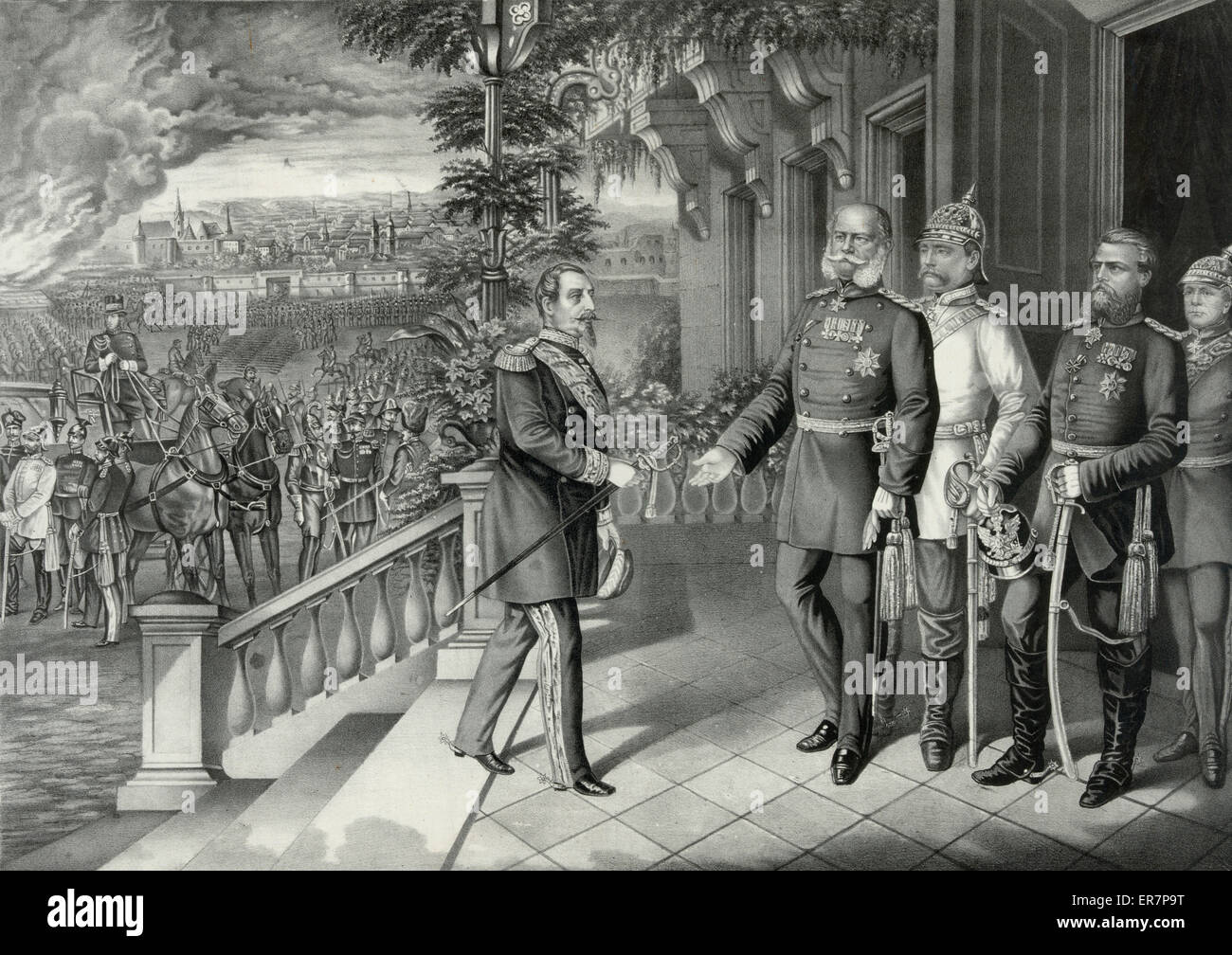 Kapitulation von Napoleon III. Auf Sepr. 2D. 1870 Stockfoto