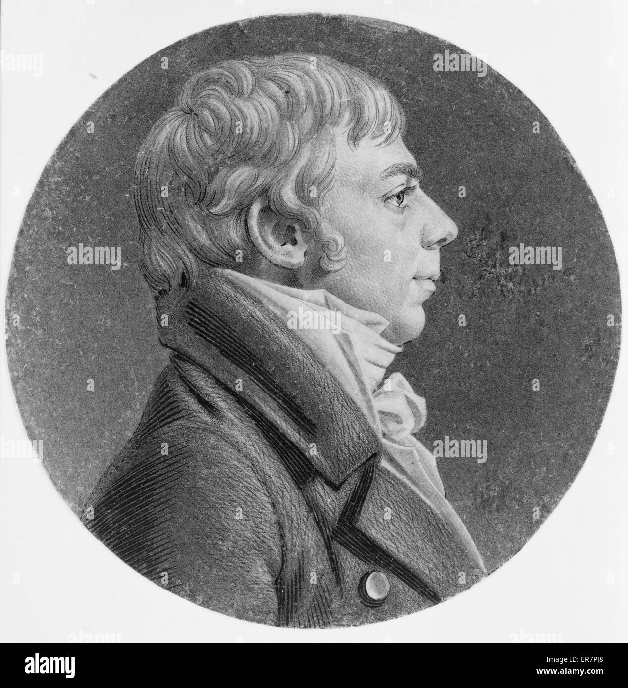 Thomas Lowndes, Kopf und Schultern im Porträt, richtige Profil Stockfoto