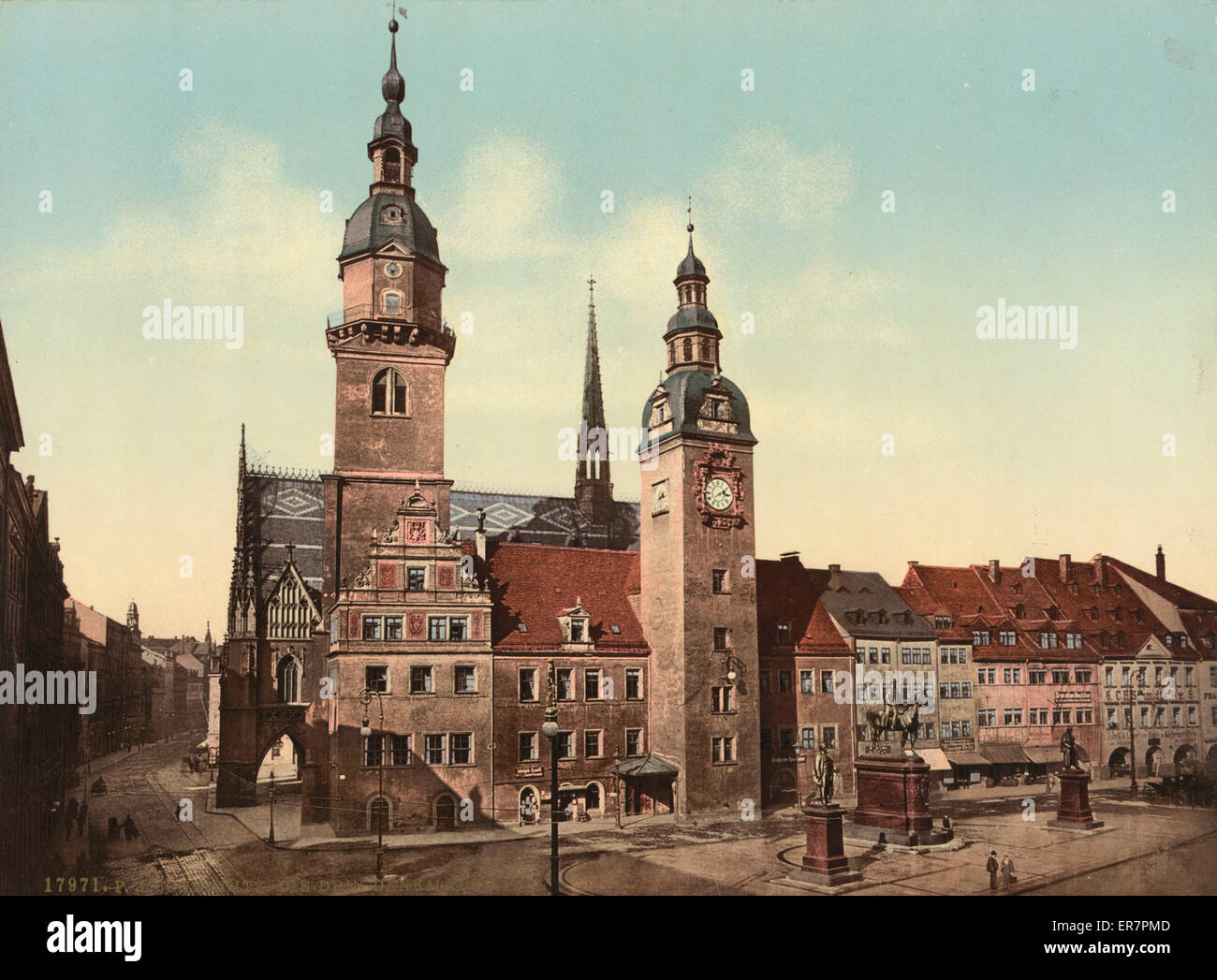 Chemnitz. Die drei Gedenkstätten Stockfoto