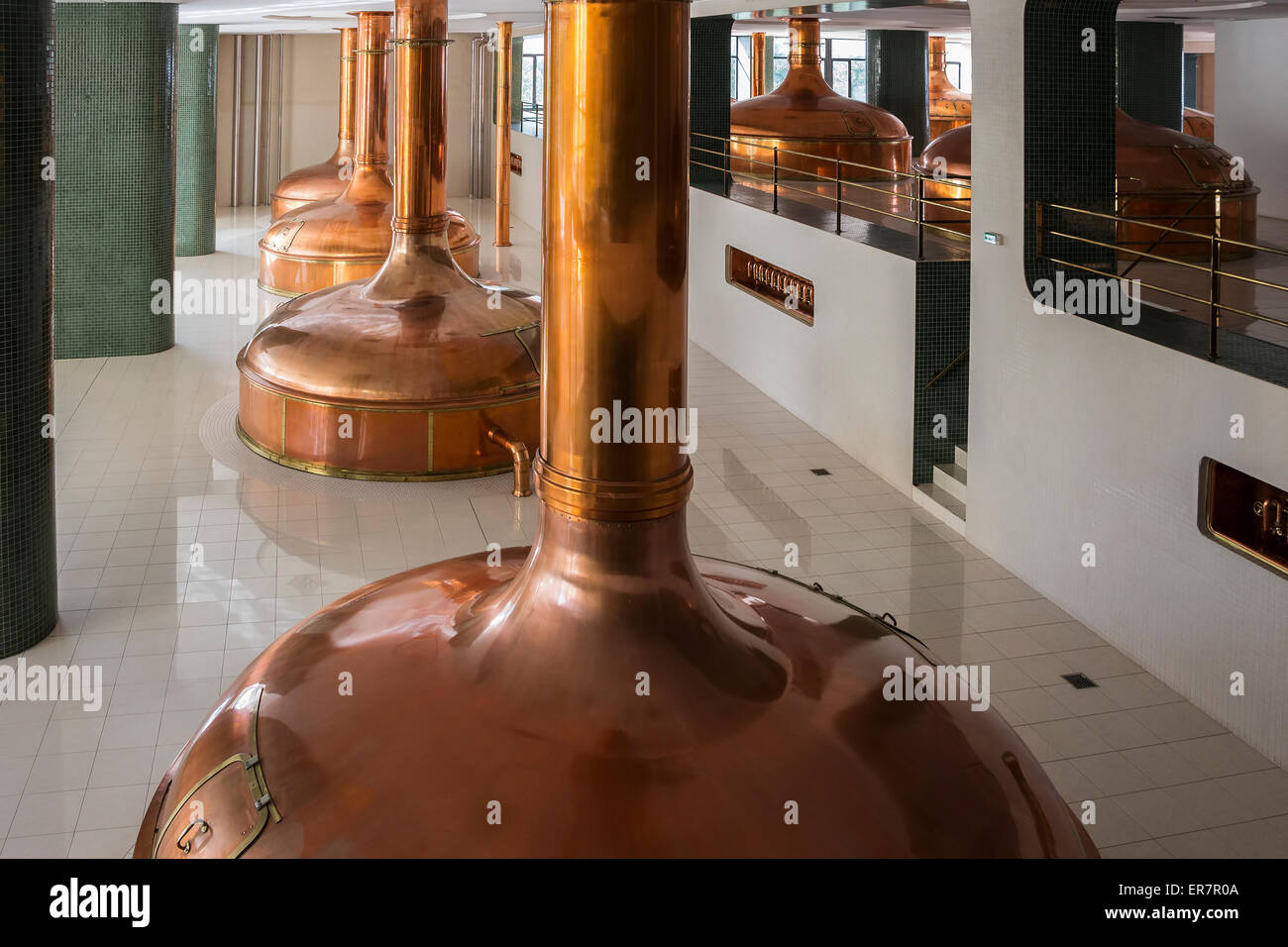 Das moderne Brauerei Interieur. Stockfoto