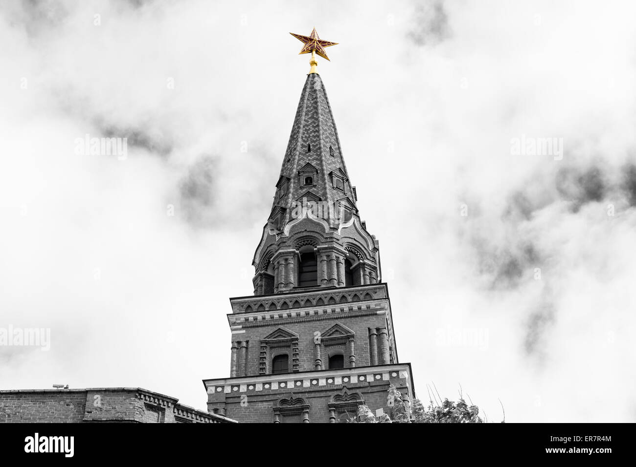 Borovitskaya Turm des Moskauer Kreml Stockfoto