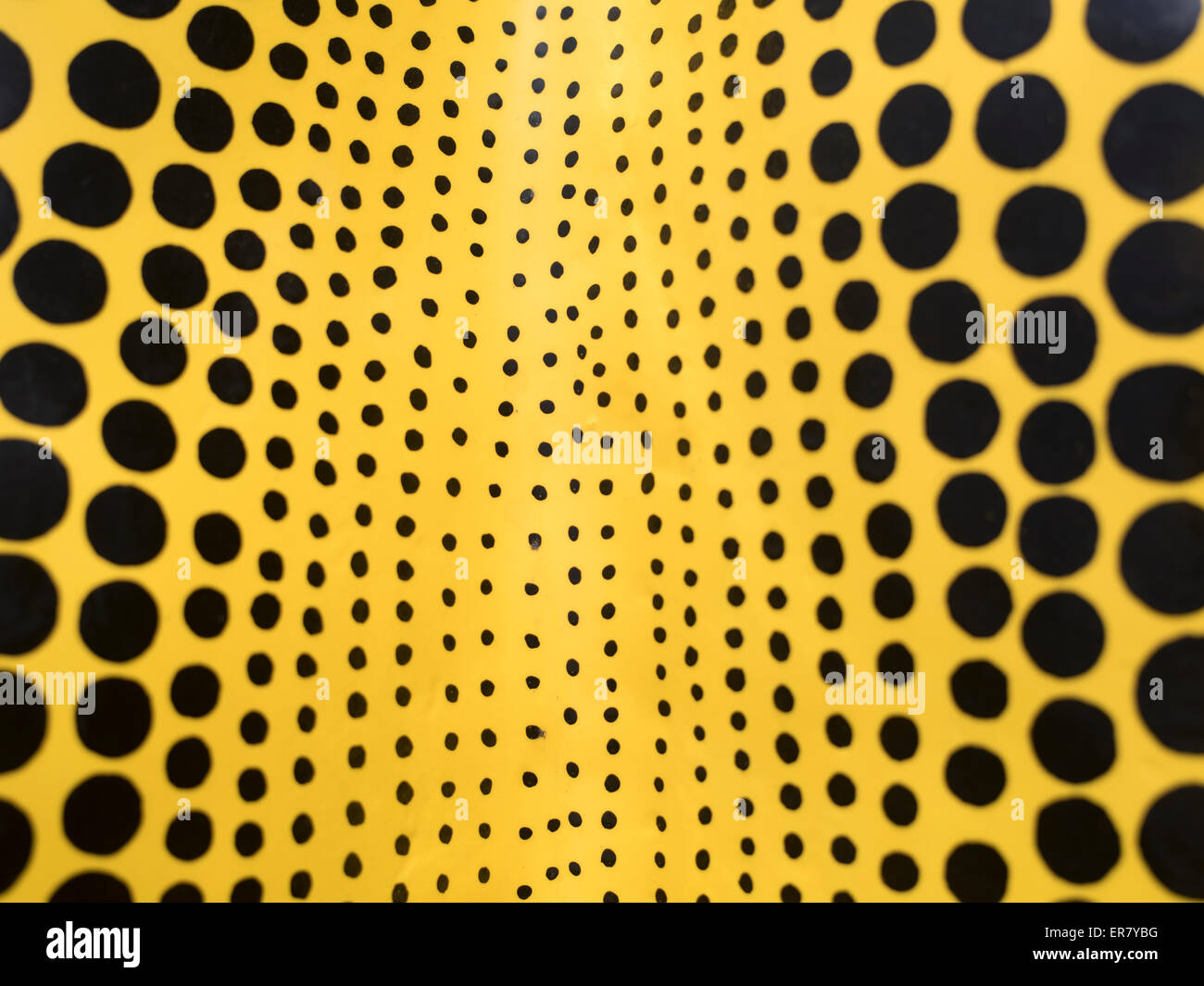 Yayoi Kusama Kürbis außerhalb von Fukuoka City Art Museum, Stadt Fukuoka, Kyushu, Japan Stockfoto