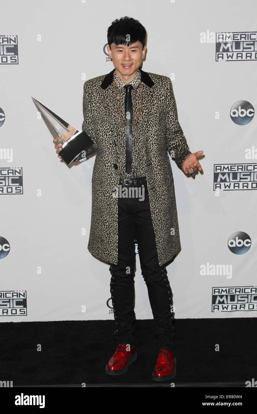 42. Annual American Music Awards - Presseraum im Nokia Theater L.A.  Mitwirkende: Zhang Jie (Jason Zhang) wo: Los Angeles, California, Vereinigte Staaten von Amerika bei: Kredit-23. November 2014: FayesVision/WENN.com Stockfoto