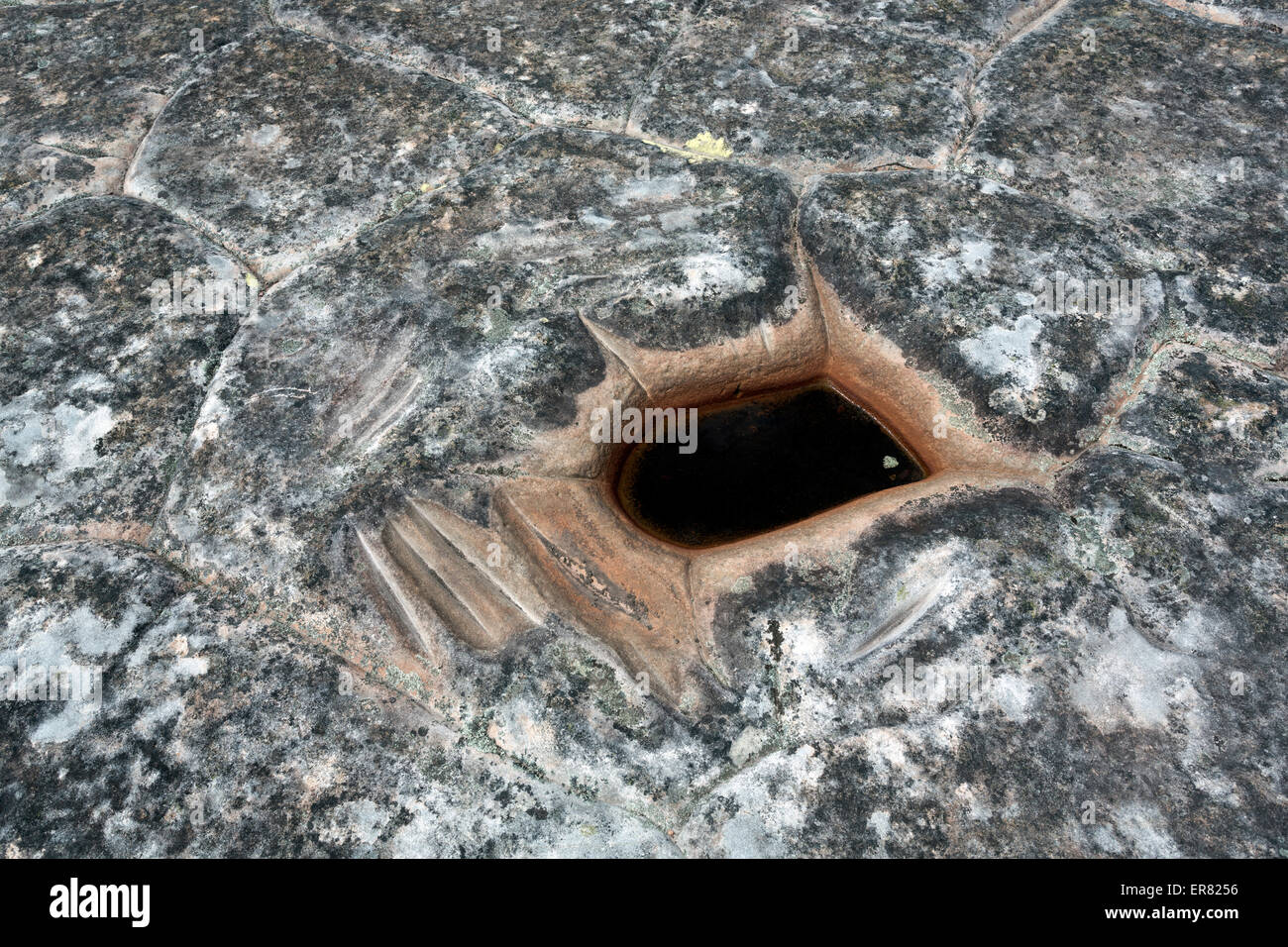 Kings Tableland Aborigines Ort Blue Mountains National Park Wentworth fällt New South Wales Australien Stockfoto