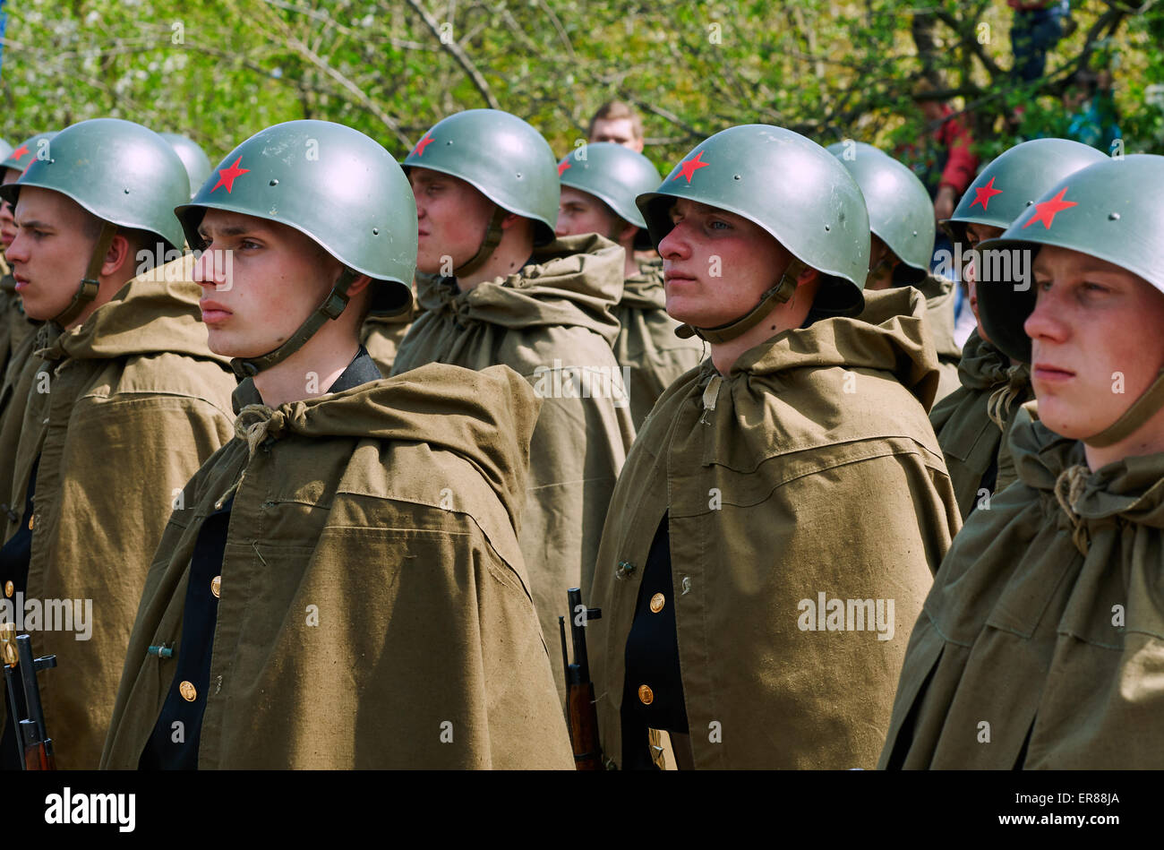 70. Jahrestag der Tag des Sieges in Baltijsk Stockfoto