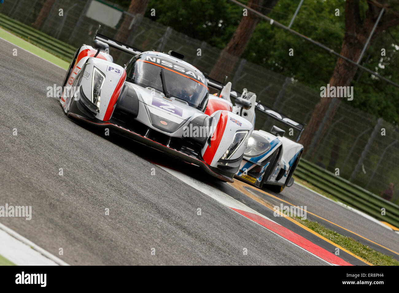 Imola, Italien – 16. Mai 2015: Ginetta – Nissan von Thiriet durch LNT Team, angetrieben von Michael Simpson in Aktion während der Le Mans Stockfoto