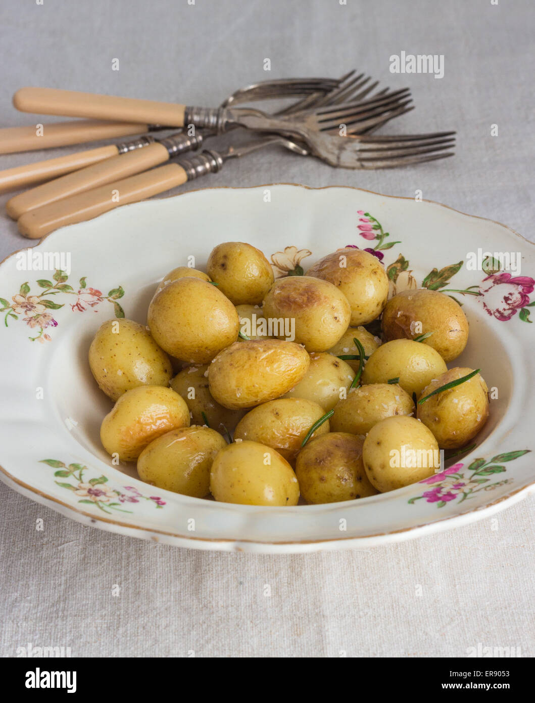 Babykartoffeln Stockfoto