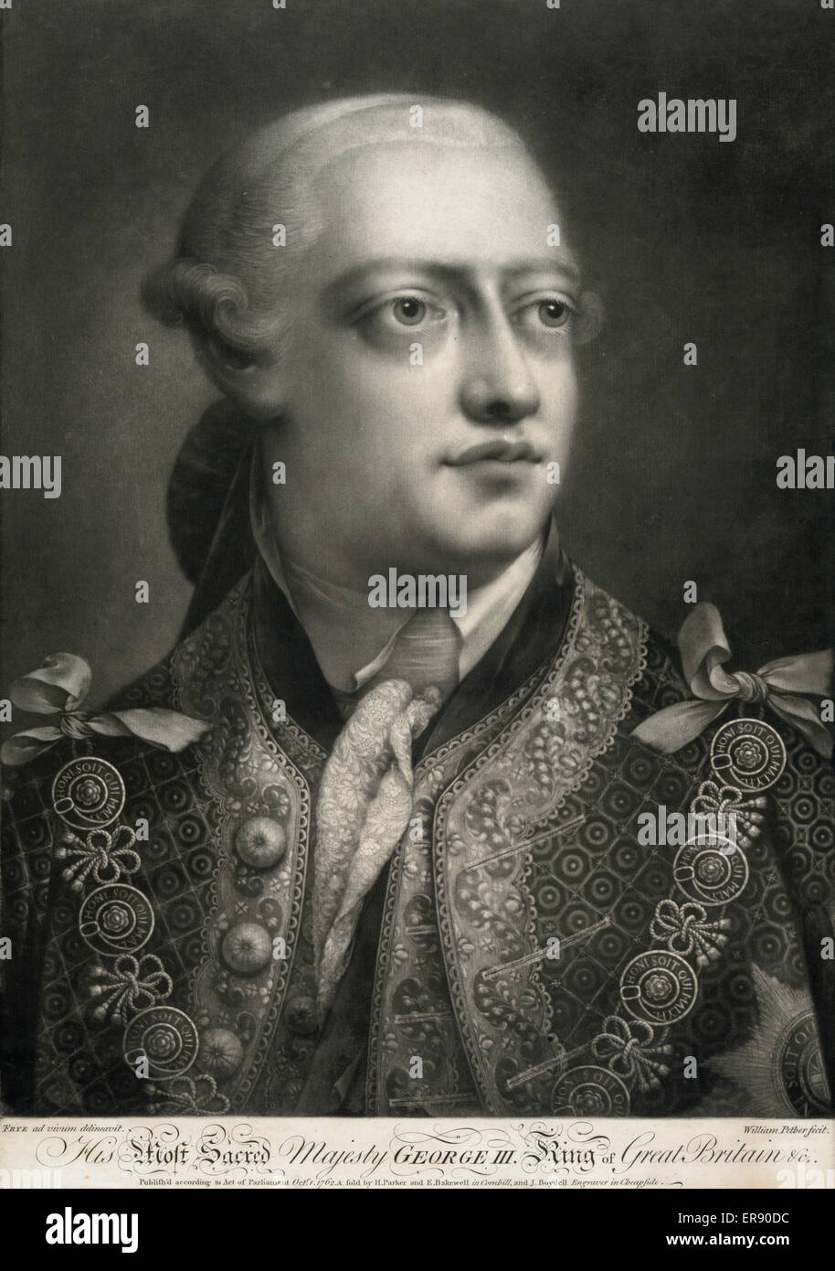 Seine heiligste Majestät George III., König von Großbritannien, E. Stockfoto