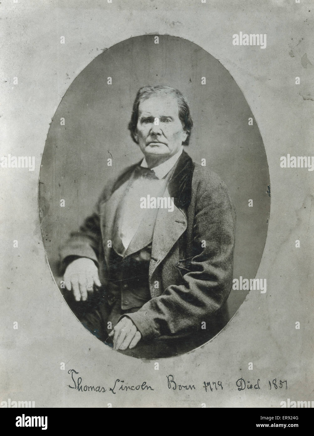 Thomas Lincoln, geboren 1779, starb 1851 Stockfoto