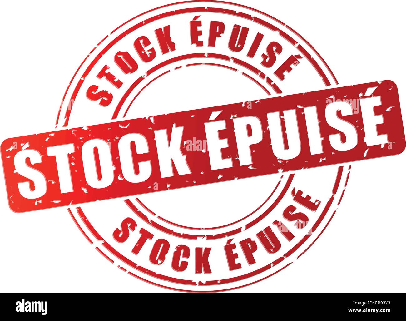 Vektor-Illustration ausverkauft Stempel-Symbol Stock Vektor