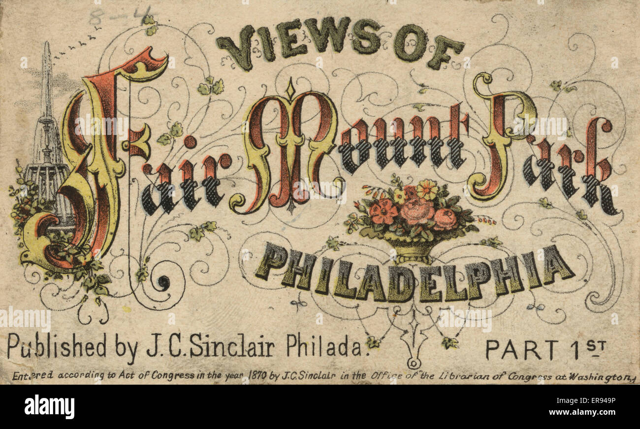 Blick auf Mount Fair Park Philadelphia Stockfoto
