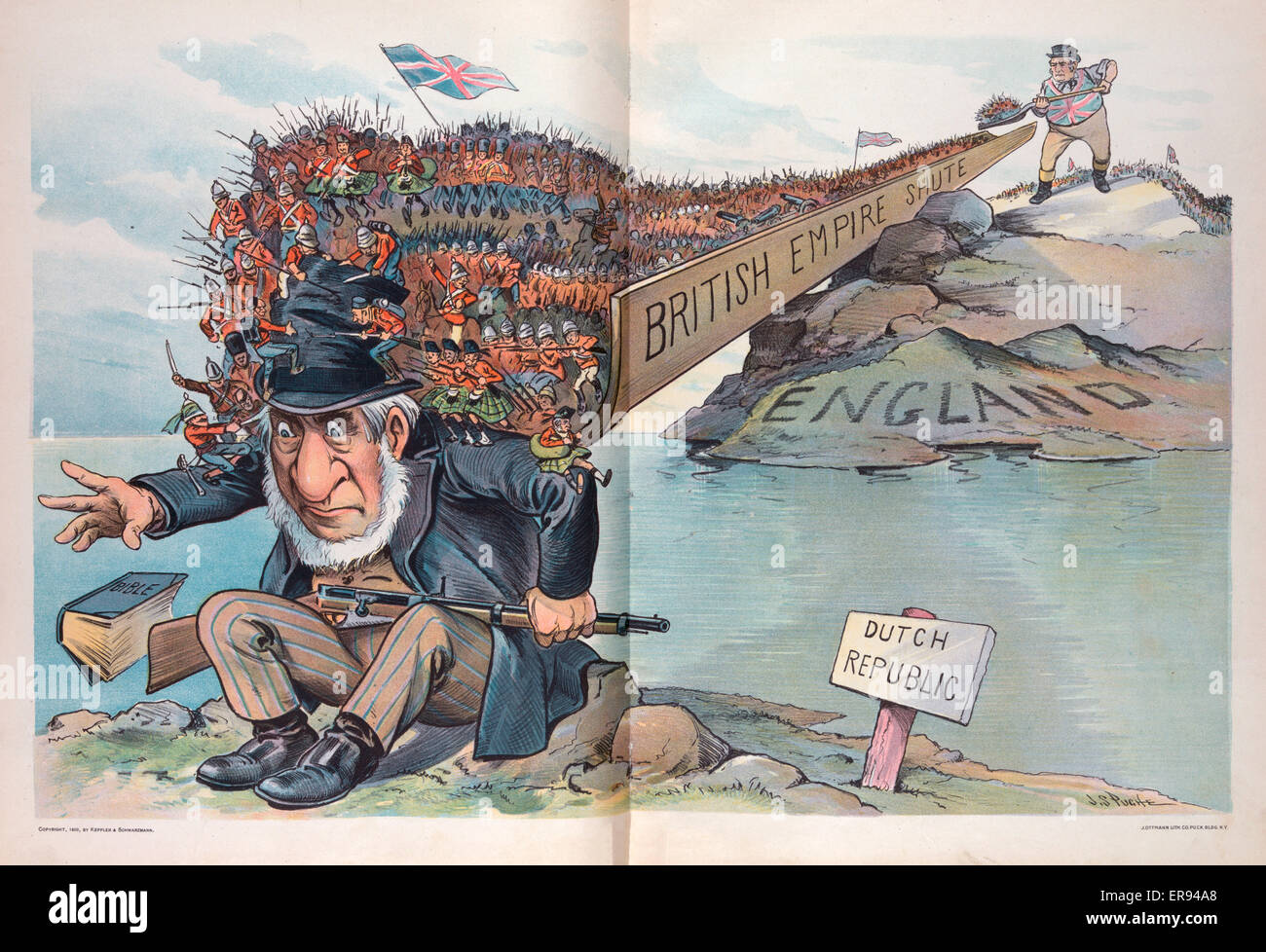 Zuviel Fur Ihn Abbildung Zeigt John Bull Schaufeln Britische Soldaten In Die British Empire Shute Die Enden Auf Den Schultern Eines Mannes Auf Einem Felsen Mit Einem Gewehr Auf Seinem Schoss Am