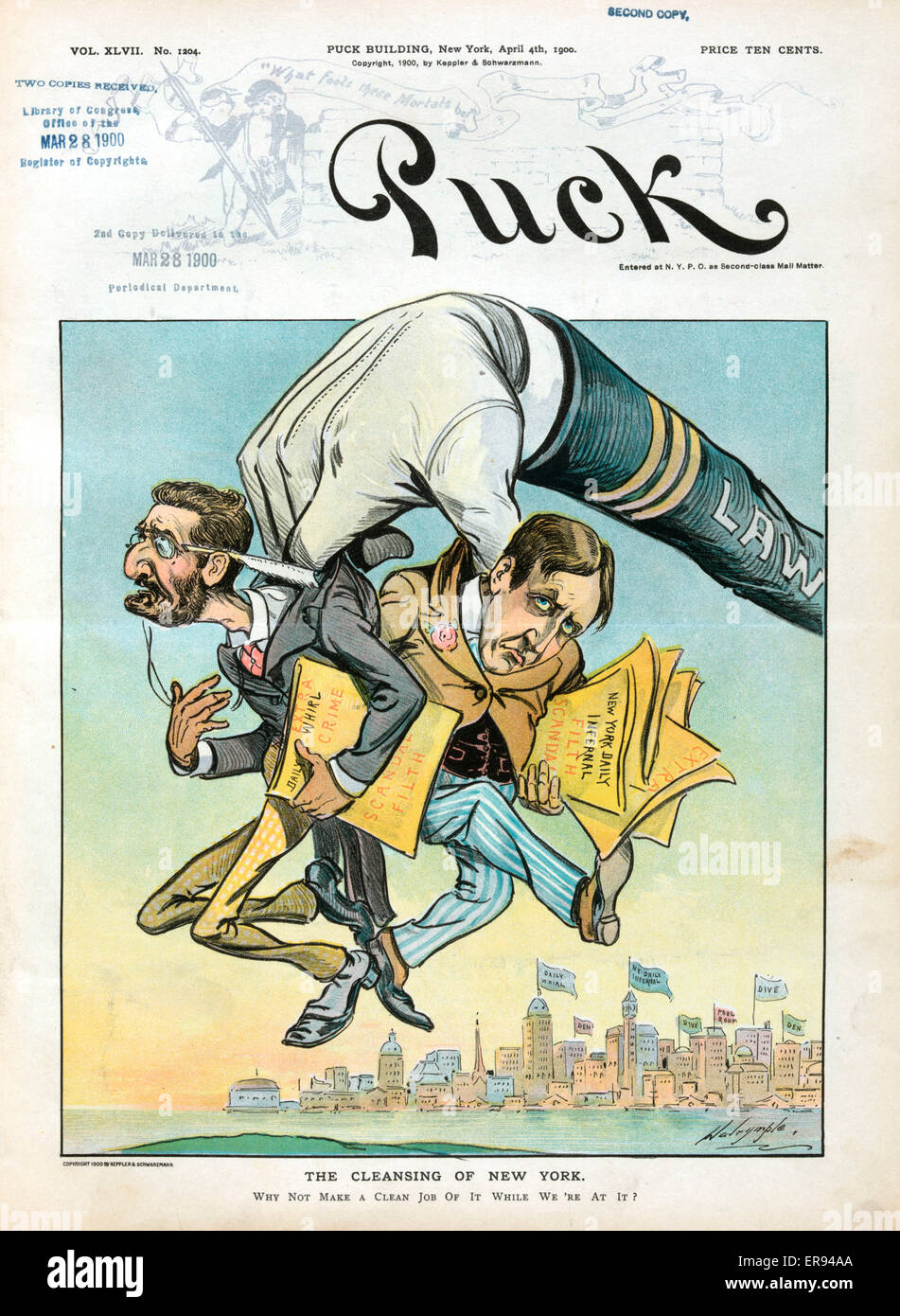 Die Säuberung von New York Stockfoto