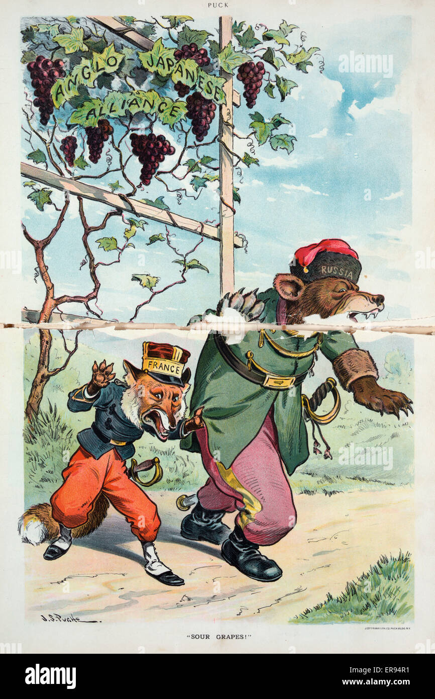 Saure Trauben! Stockfoto