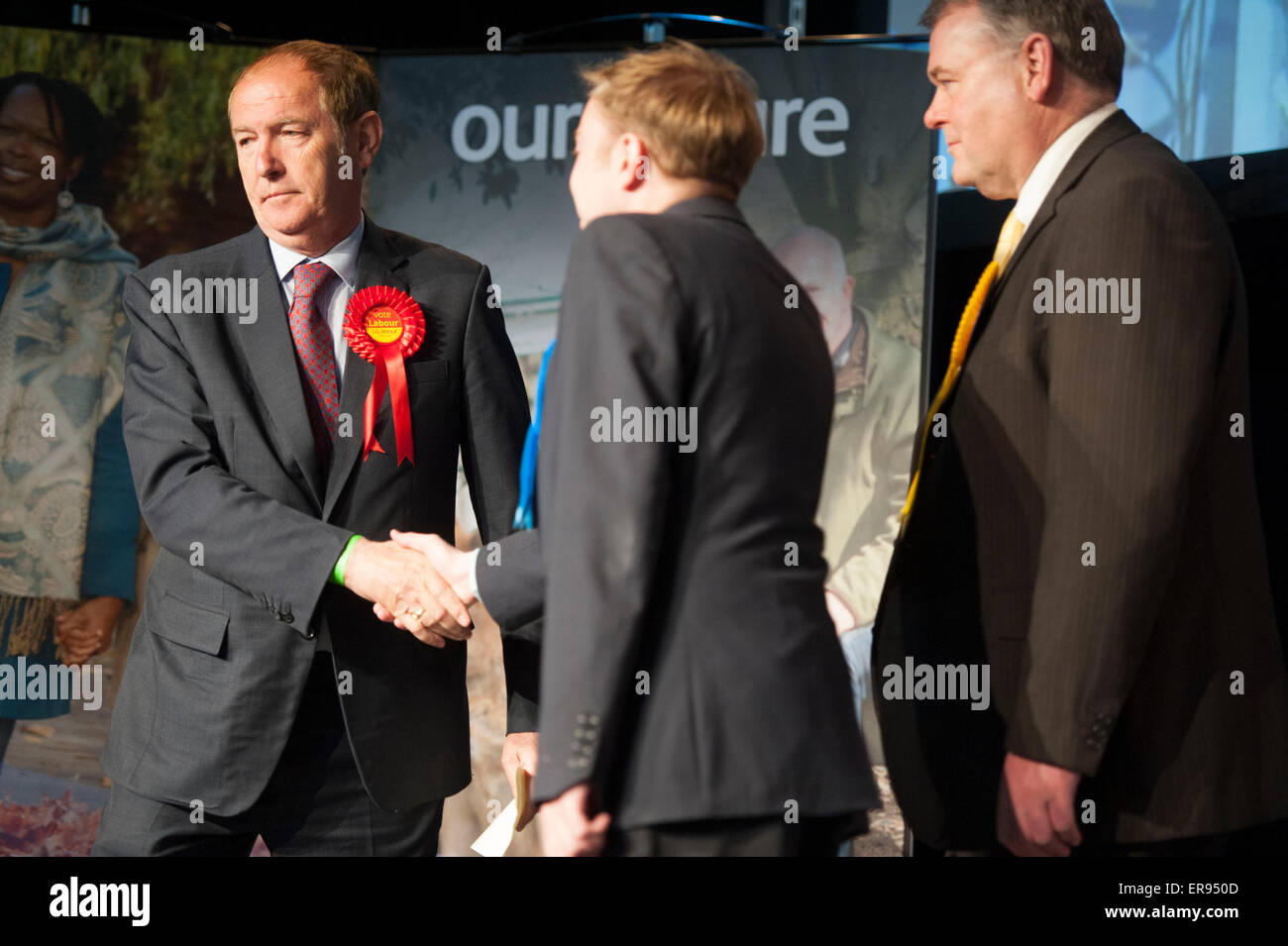 Allgemeine Wahl Graf 2015 wird Magna Science Centre Rotherham Labours Kevin Barron als Abgeordneter für Rother Valley zurückgegeben. Stockfoto