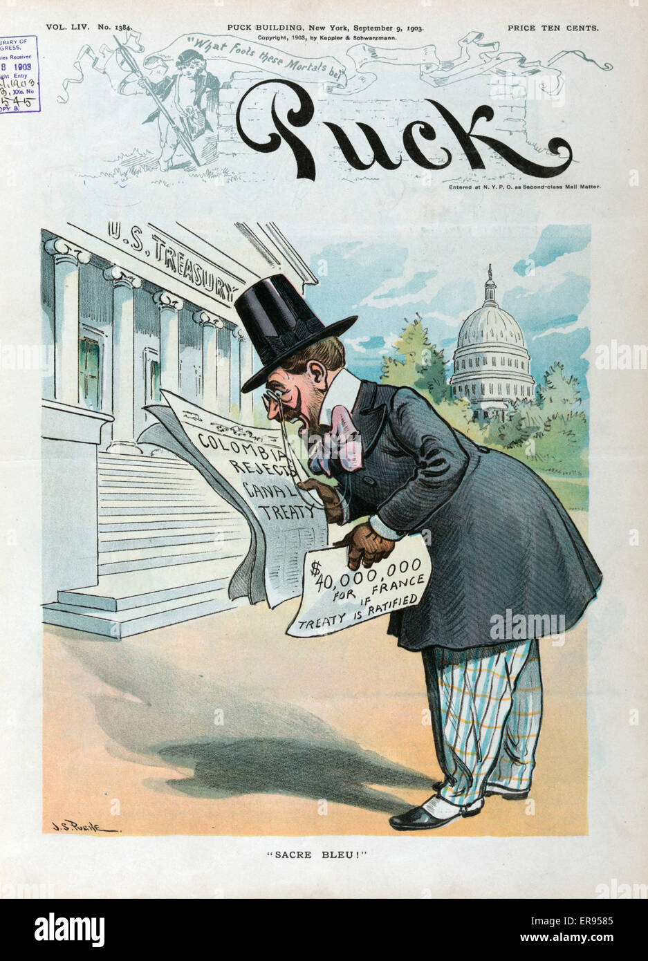 Sacré bleu! Stockfoto