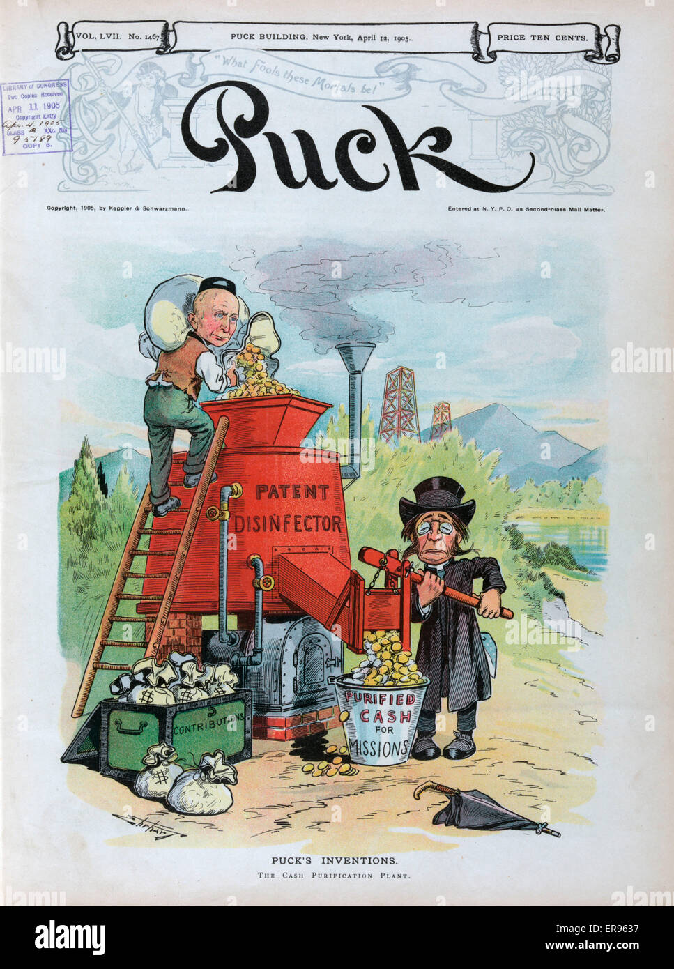 Pucks Erfindungen Stockfoto