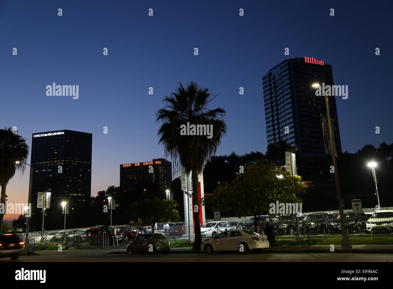 North Hollywood, Kalifornien in der Nacht Stockfoto