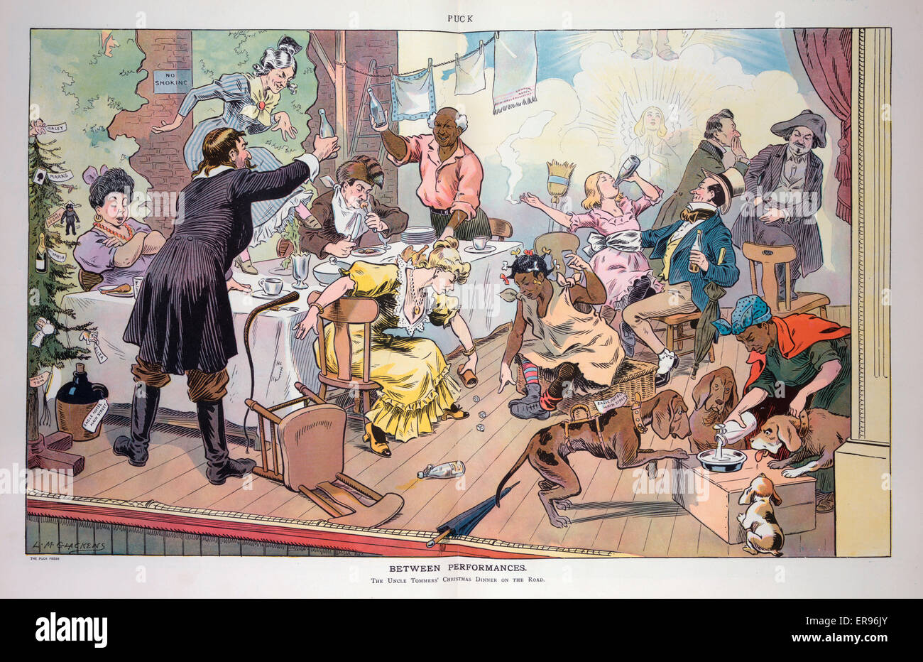 Zwischen den Auftritten Stockfoto