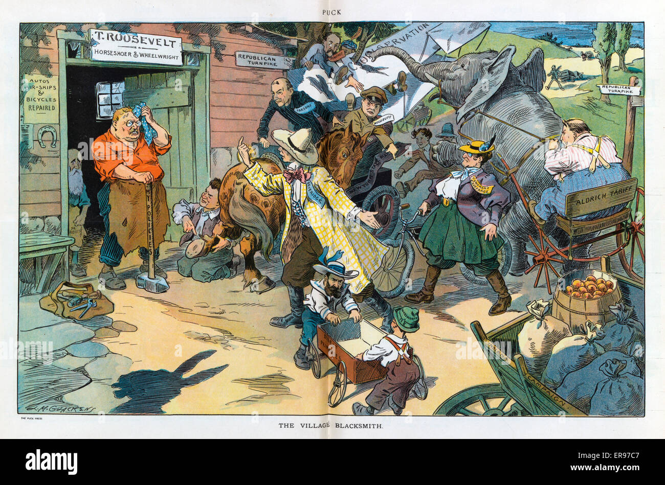 Das Dorf Schmied Stockfoto