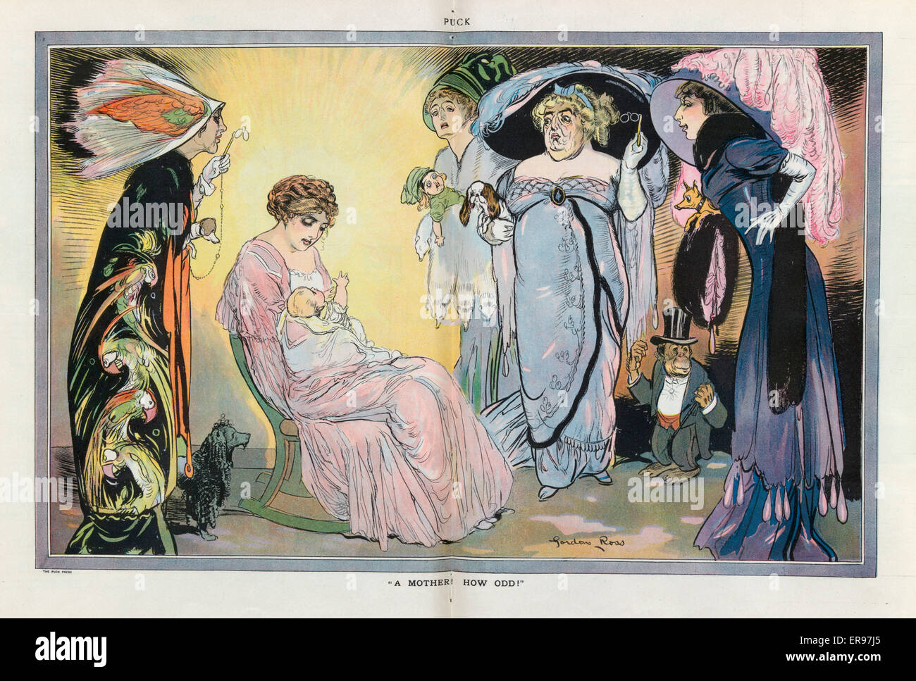 Eine Mutter! Wie seltsam! Stockfoto