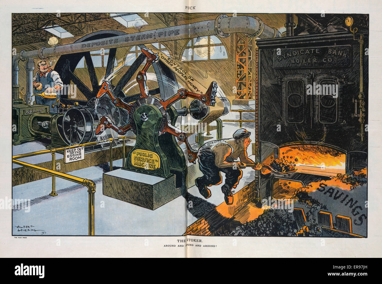 Der Heizer Stockfoto