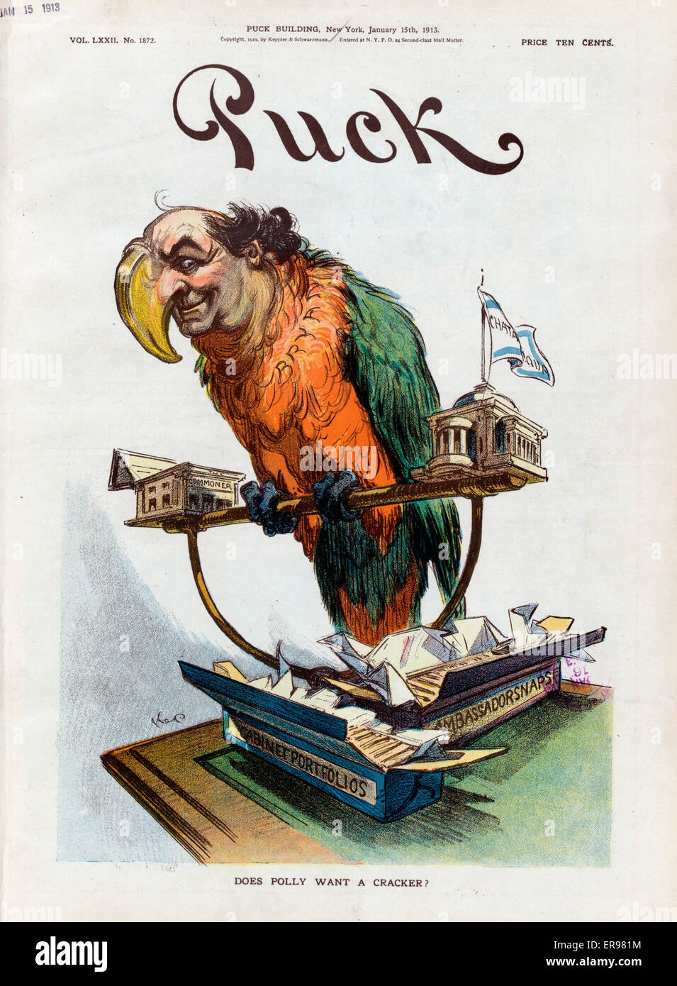 Will Polly einen Cracker? Stockfoto