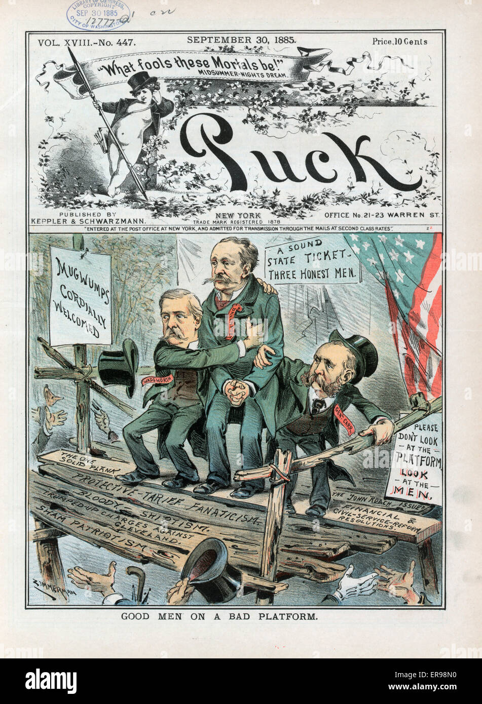 Gute Männer auf einer schlechten Plattform Stockfoto