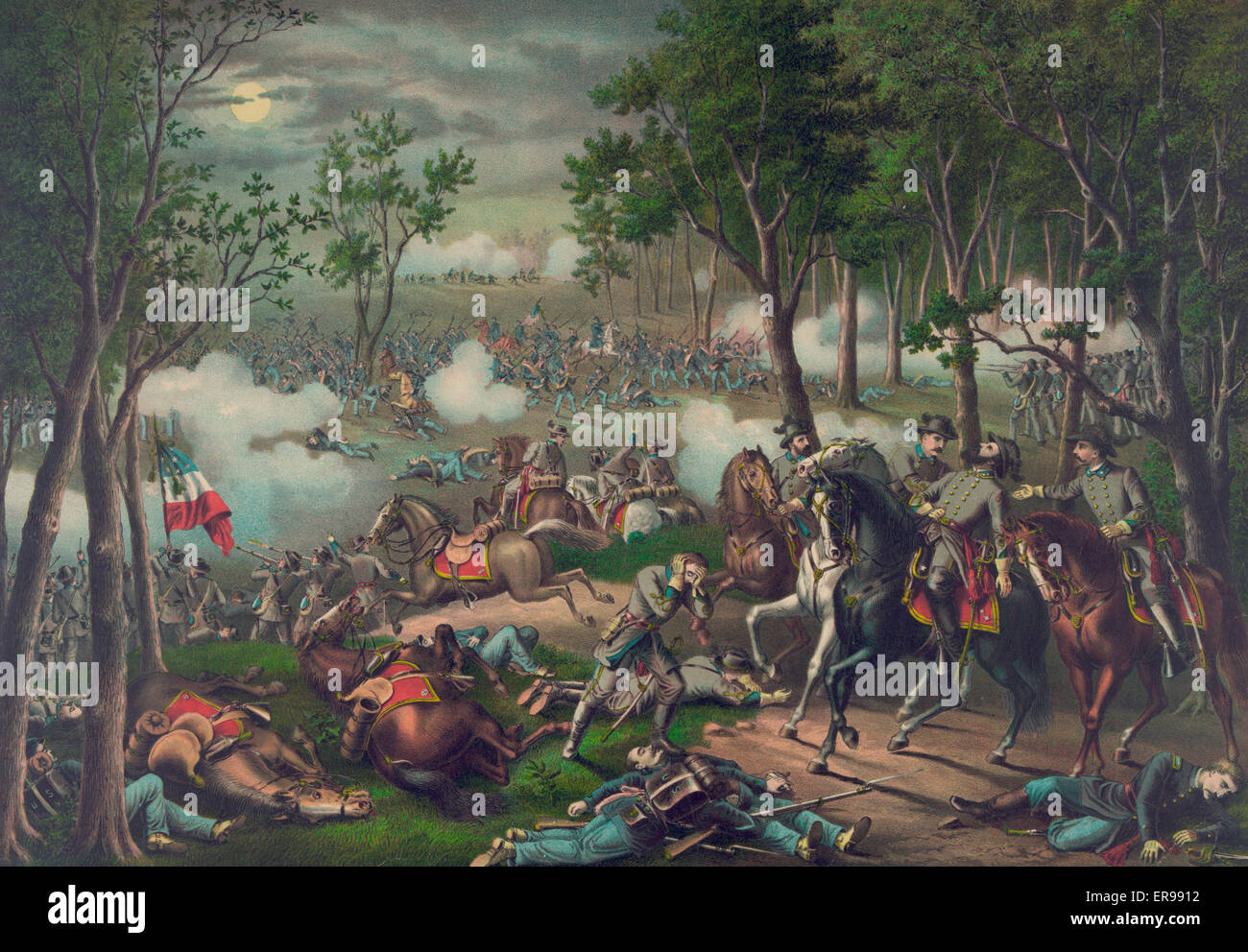 Schlacht von Chancellorsville, amerikanischer Bürgerkrieg Stockfoto