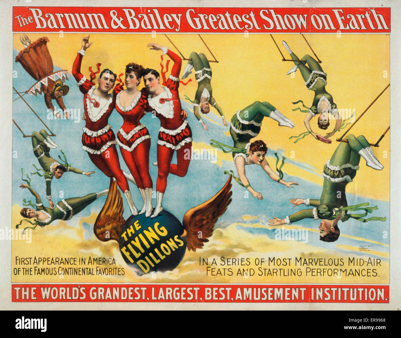 Die größte Show von Barnum & Bailey auf Erden, die gran der Welt Stockfoto