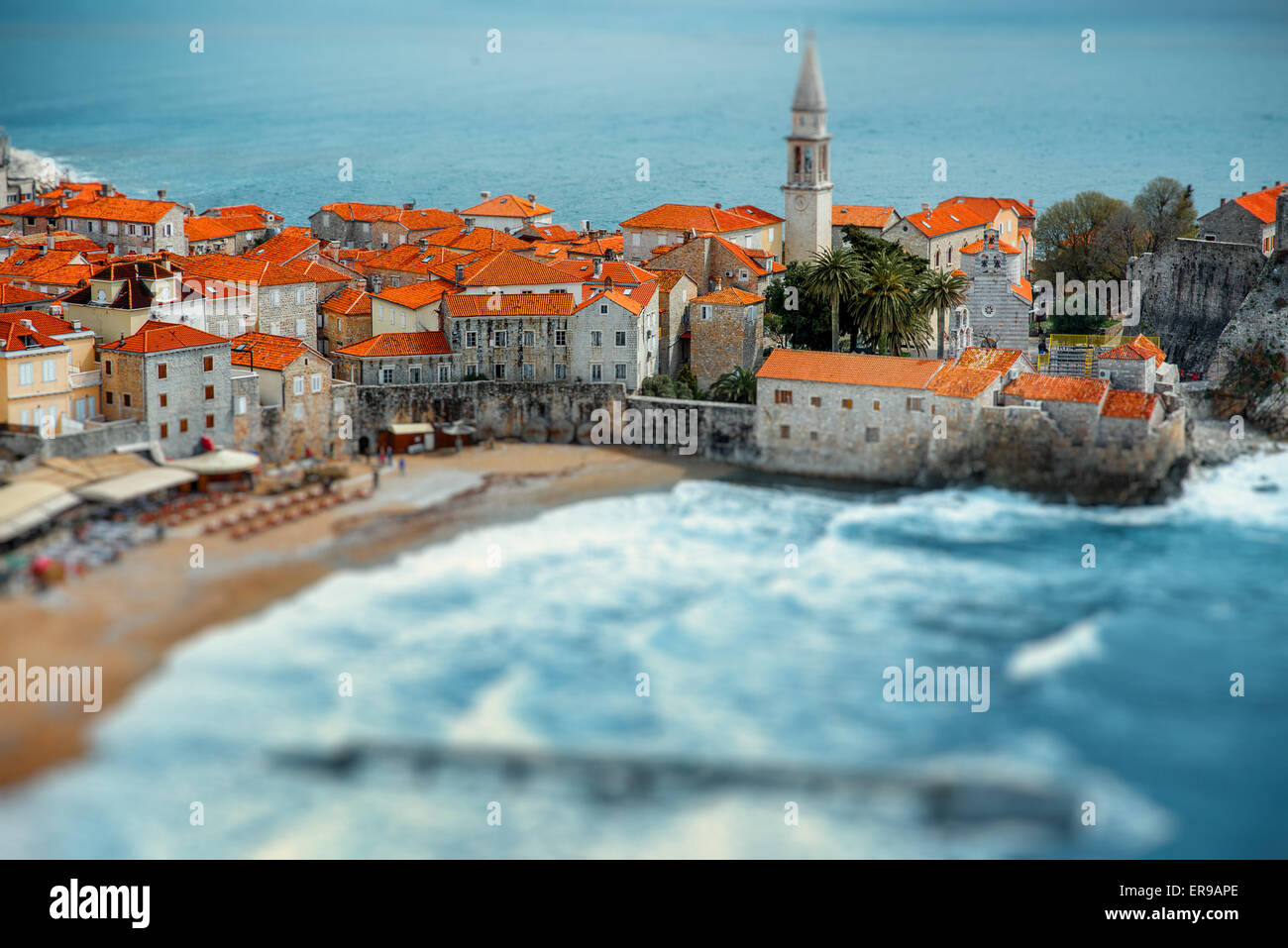 Altstadt von Budva Stockfoto