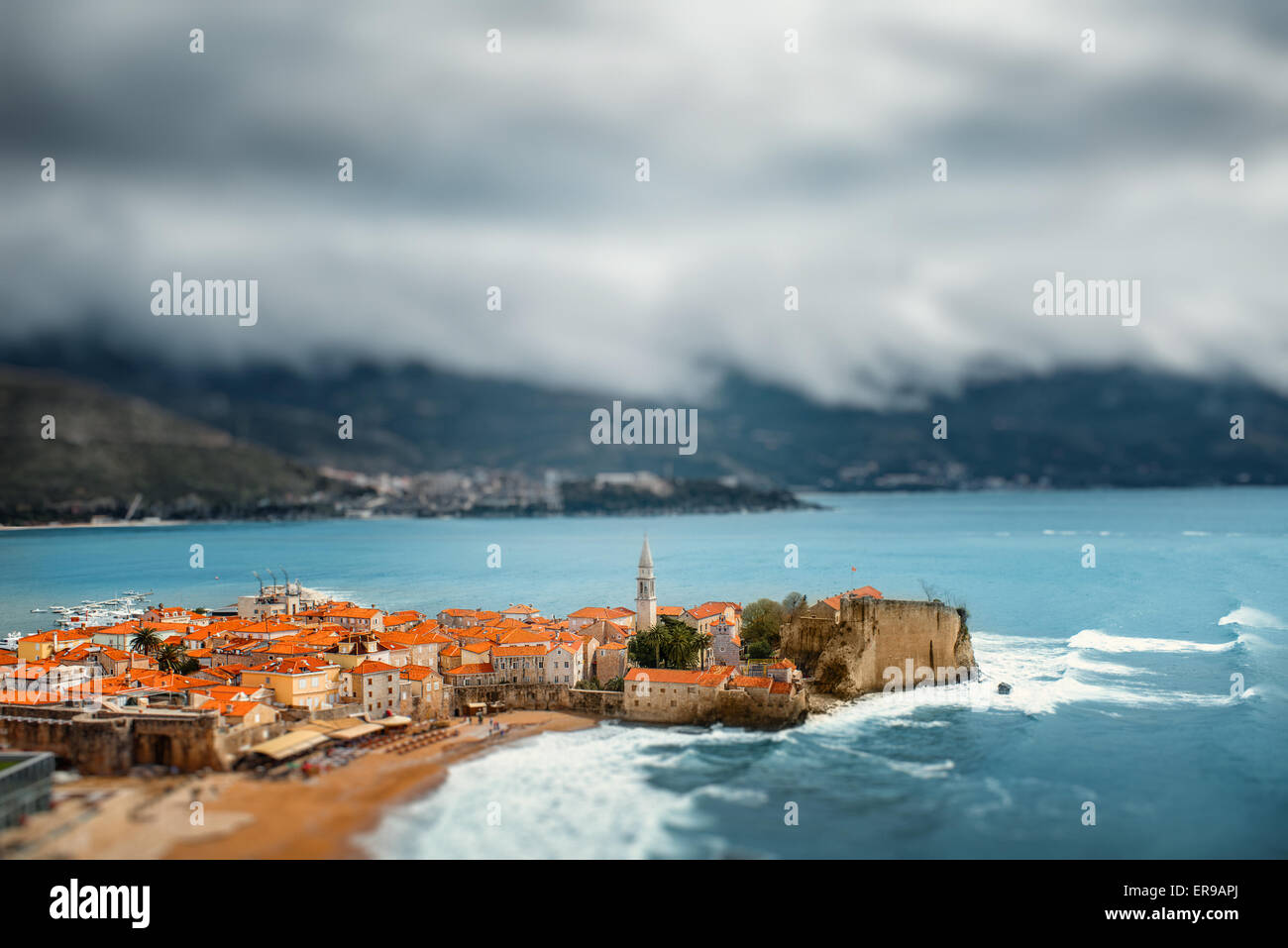 Altstadt von Budva Stockfoto