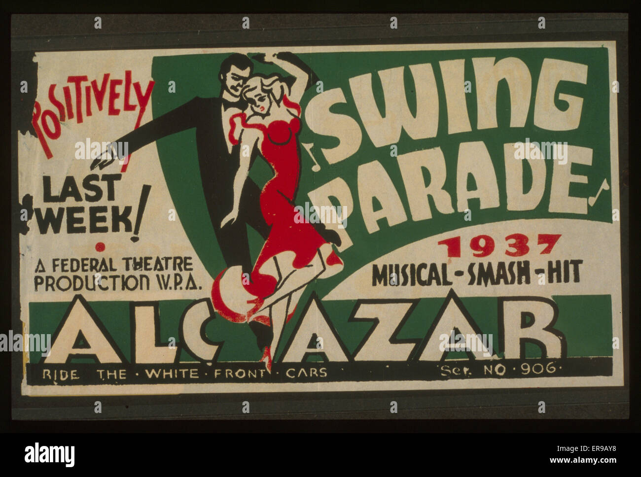 Swing-Parade 1937 musikalischer Hit letzte Woche positiv! Sw Stockfoto