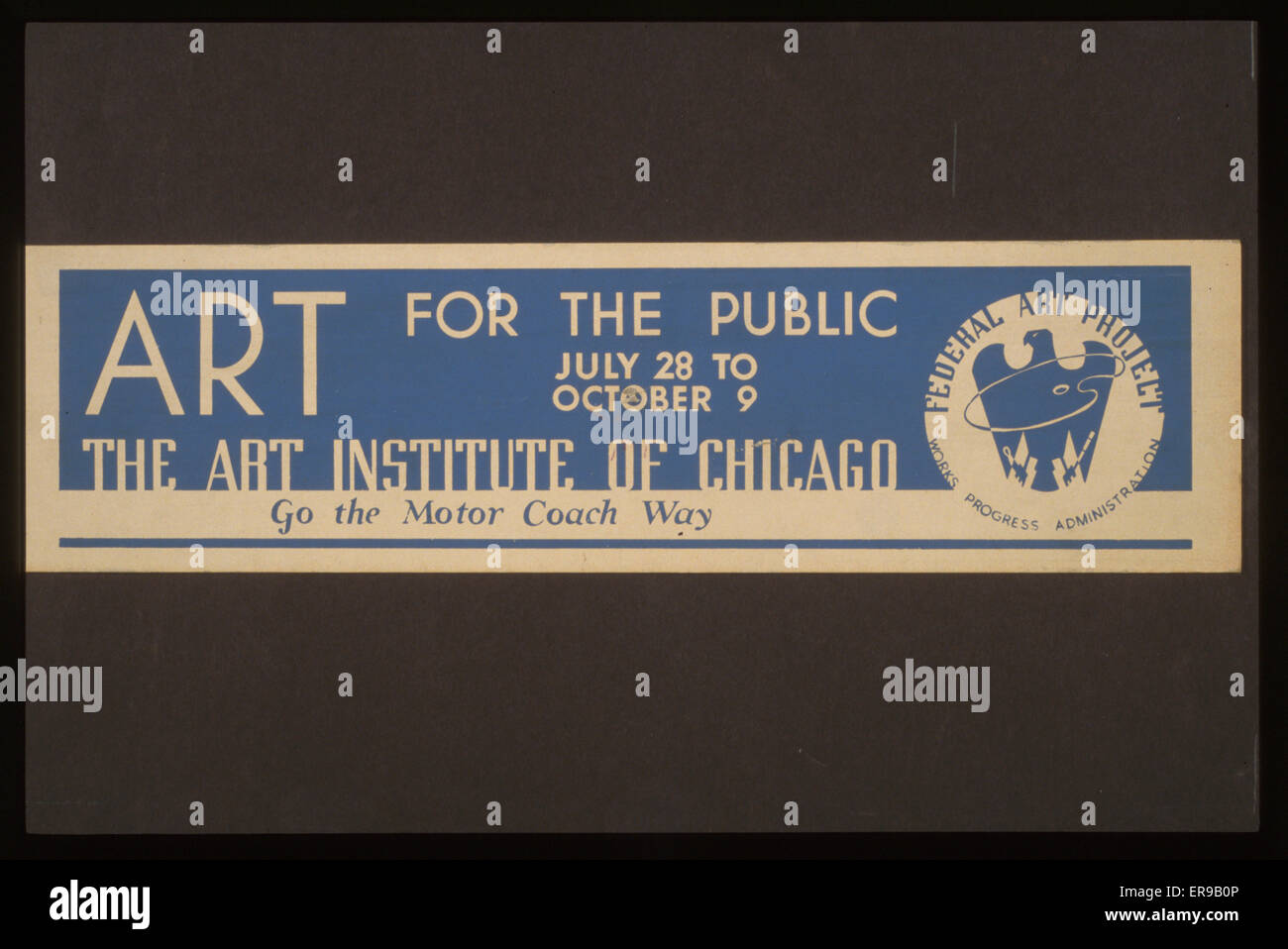 Kunst für die Öffentlichkeit, das Art Institute of Chicago Stockfoto