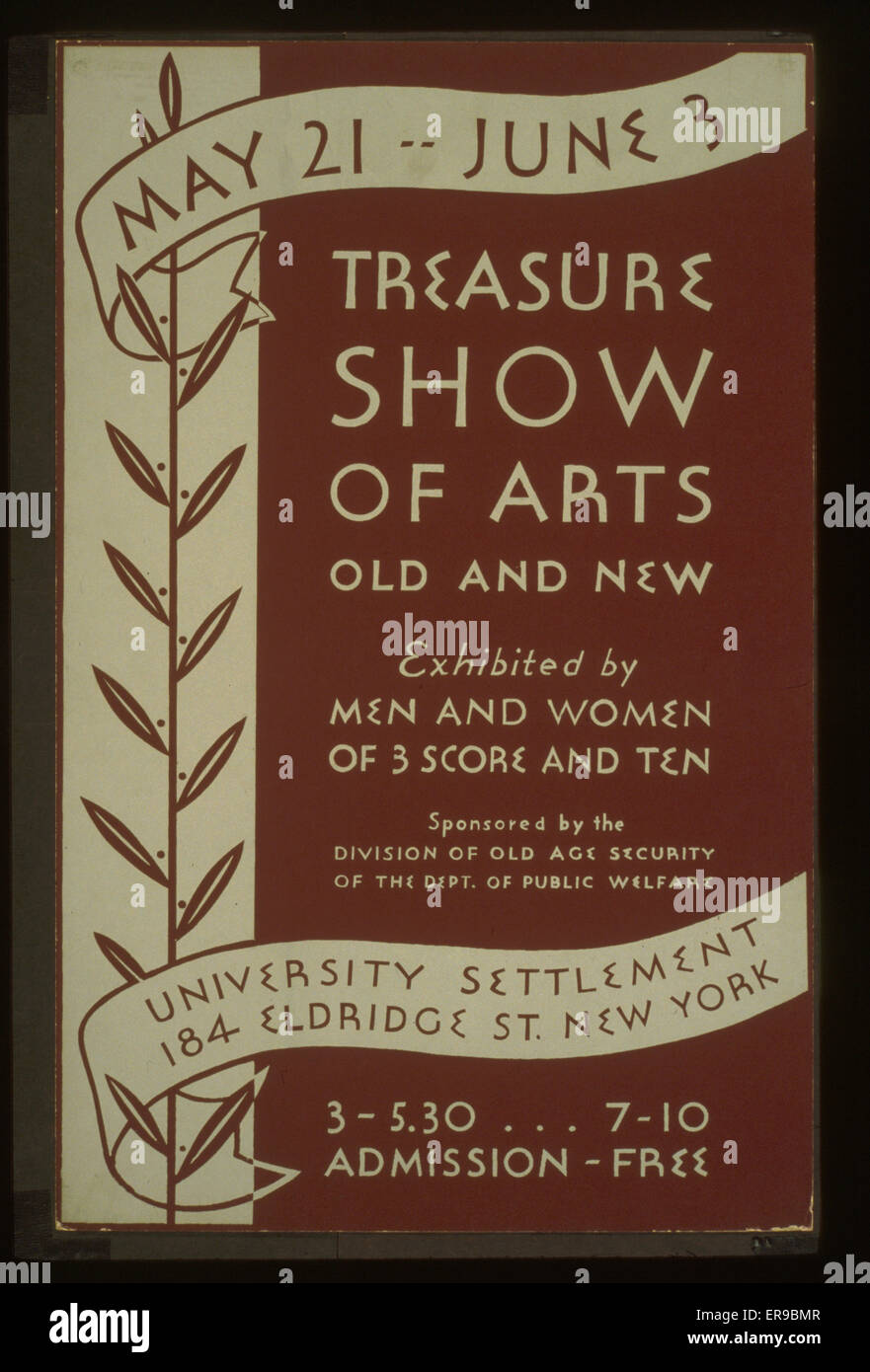 Schatzshow der alten und neuen Künste, ausgestellt von Männern und Frauen Stockfoto