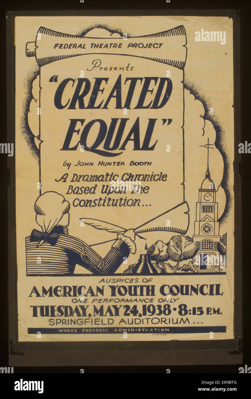 Federal Theatre Project präsentiert EQUAL von John Hunte Stockfoto
