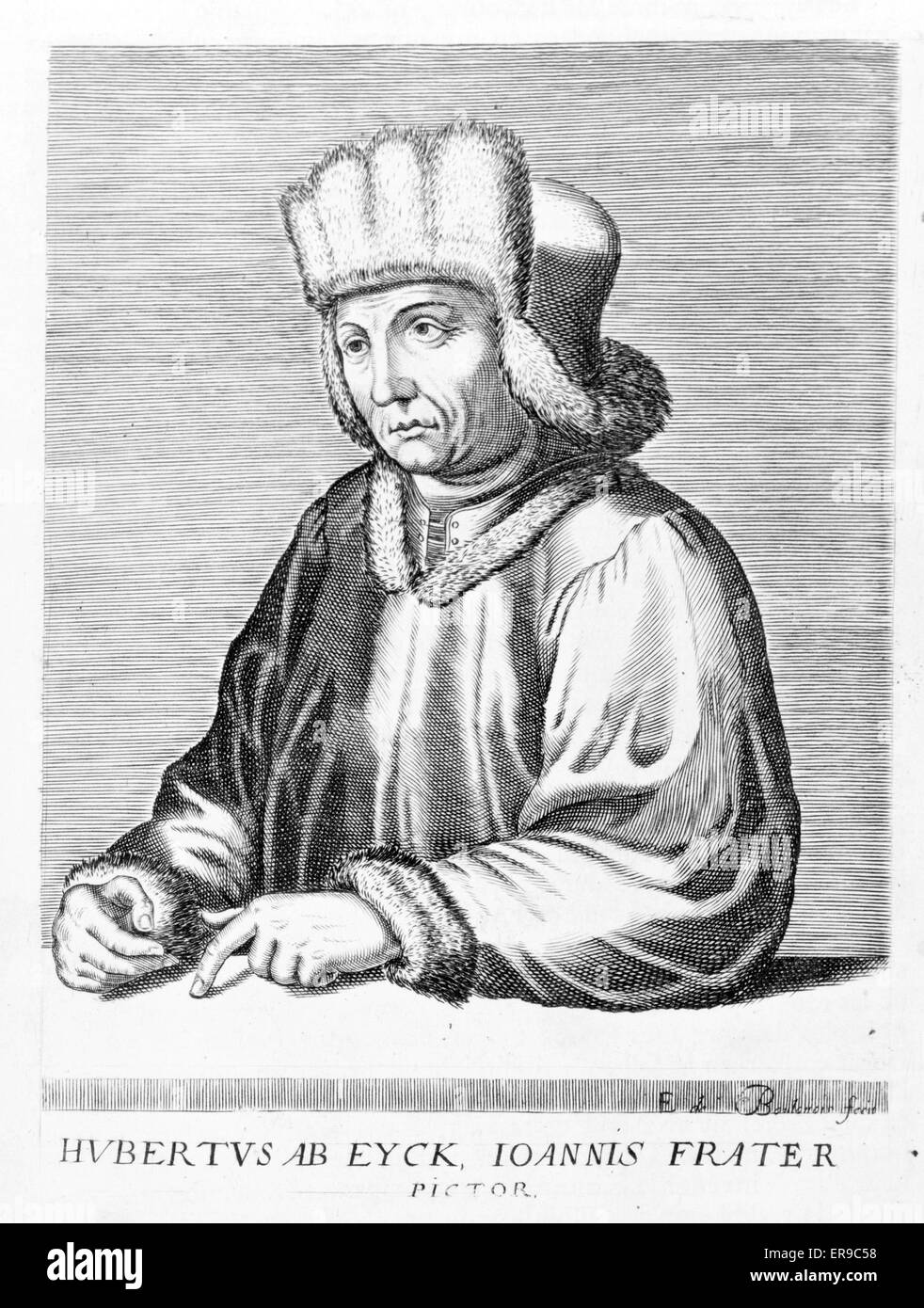Hubert van Eyck, Porträt Stockfoto