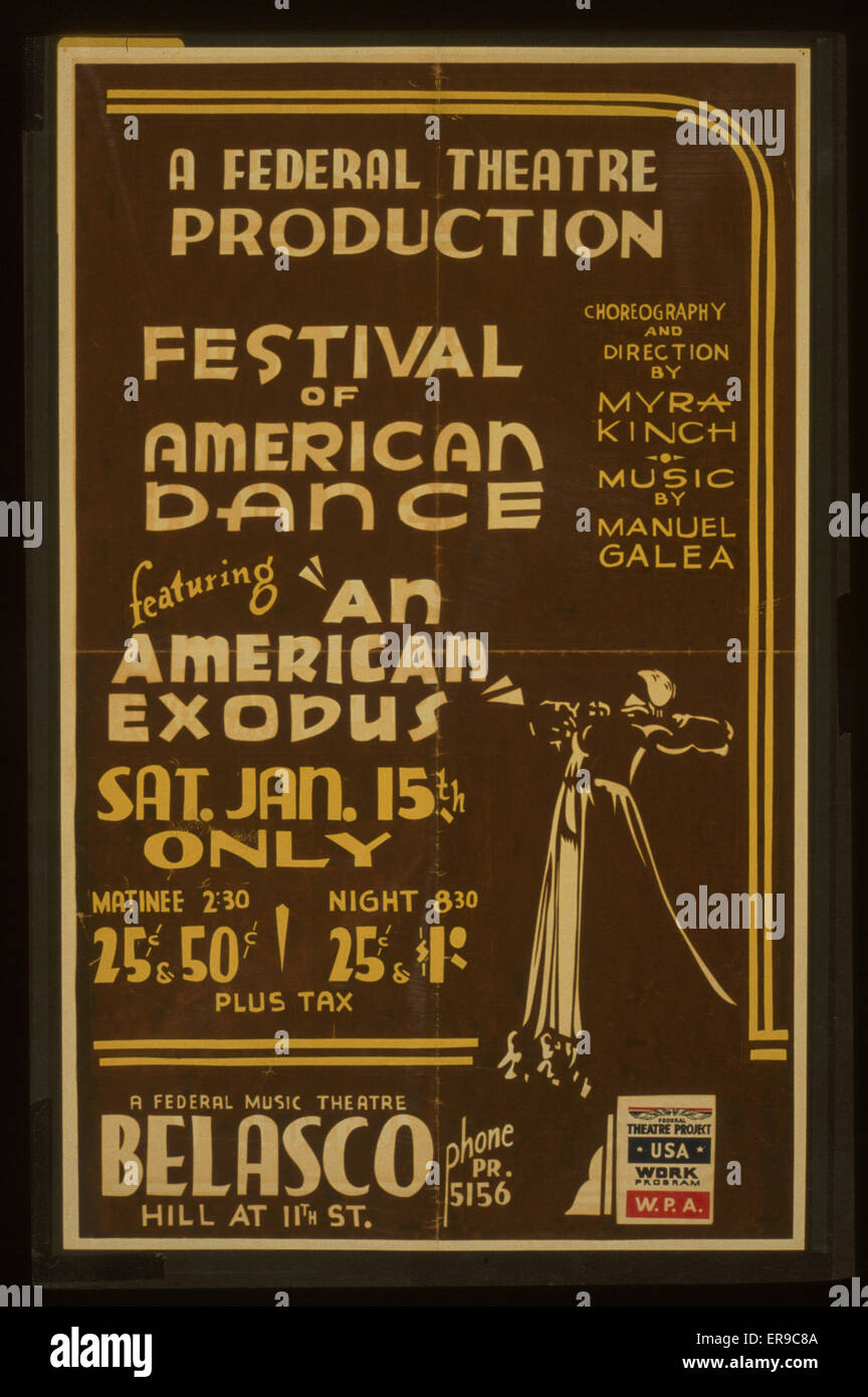 Ein föderales Theaterproduktionsfestival der amerikanischen Tanzleistung Stockfoto