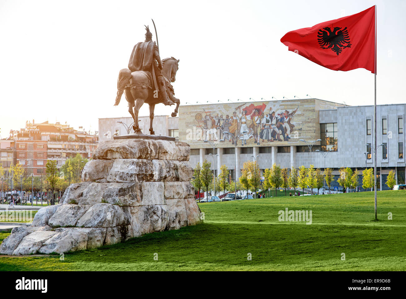 Skanderbeg-Platz Stockfoto