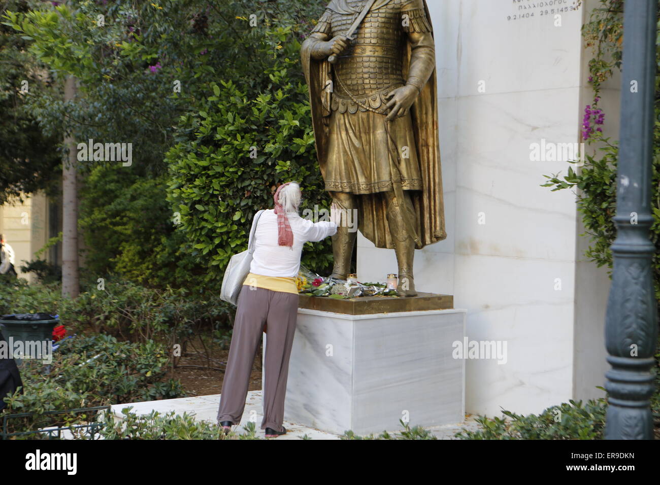 Statue constantine xi palaiologos Fotos und Bildmaterial in hoher