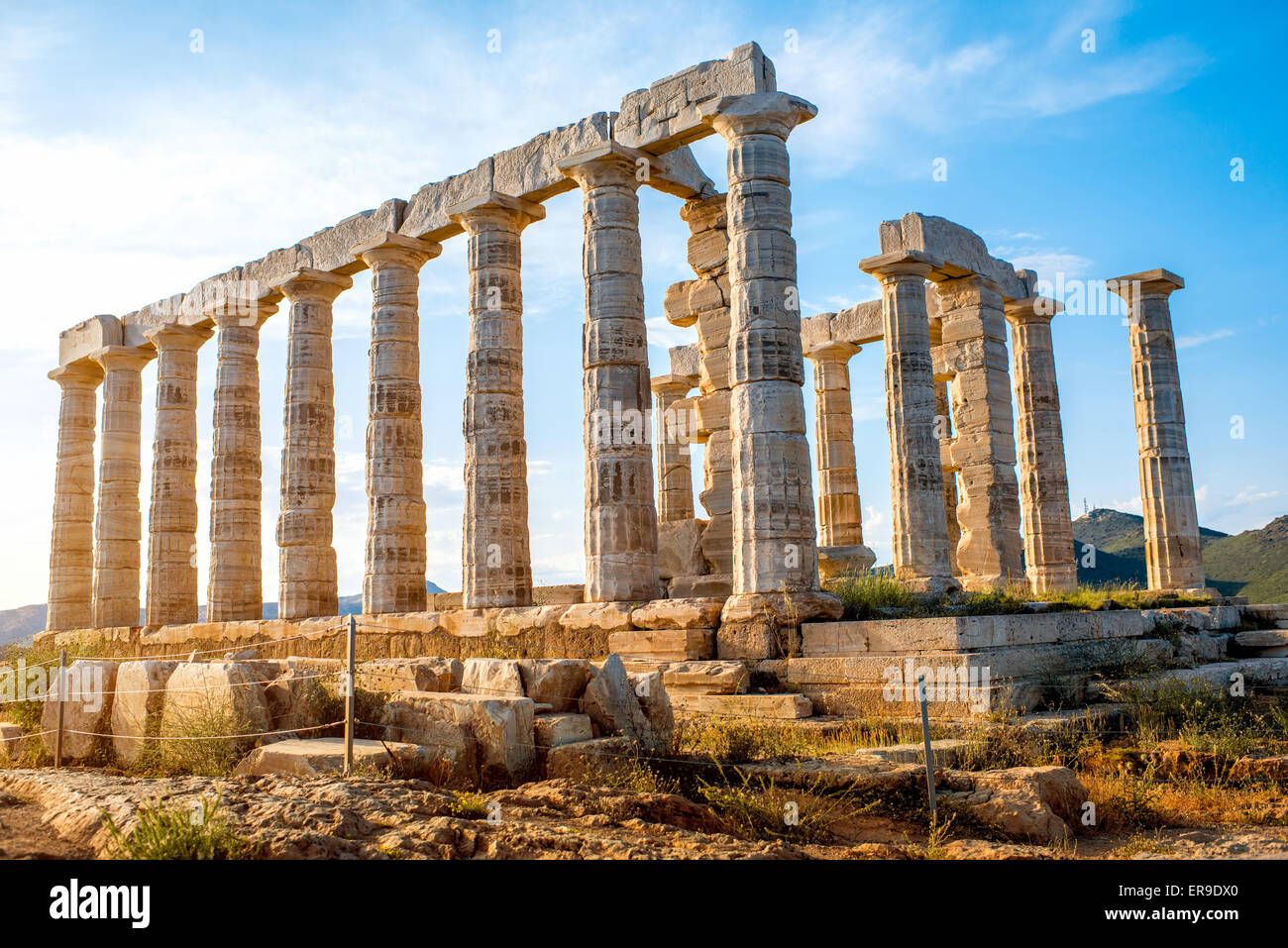 Poseidon-Tempel in Griechenland Stockfoto