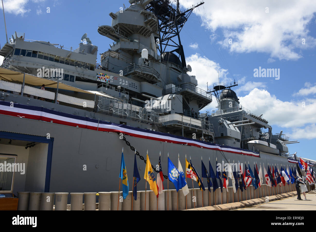 USS Missouri (BB-63), Schlachtschiff Missouri Memorial; Hawaii Stockfoto