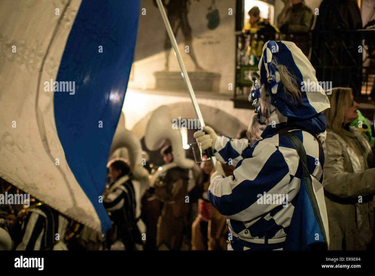 Gruppe im Karneval 2015 in Luzern, Schweiz Stockfoto