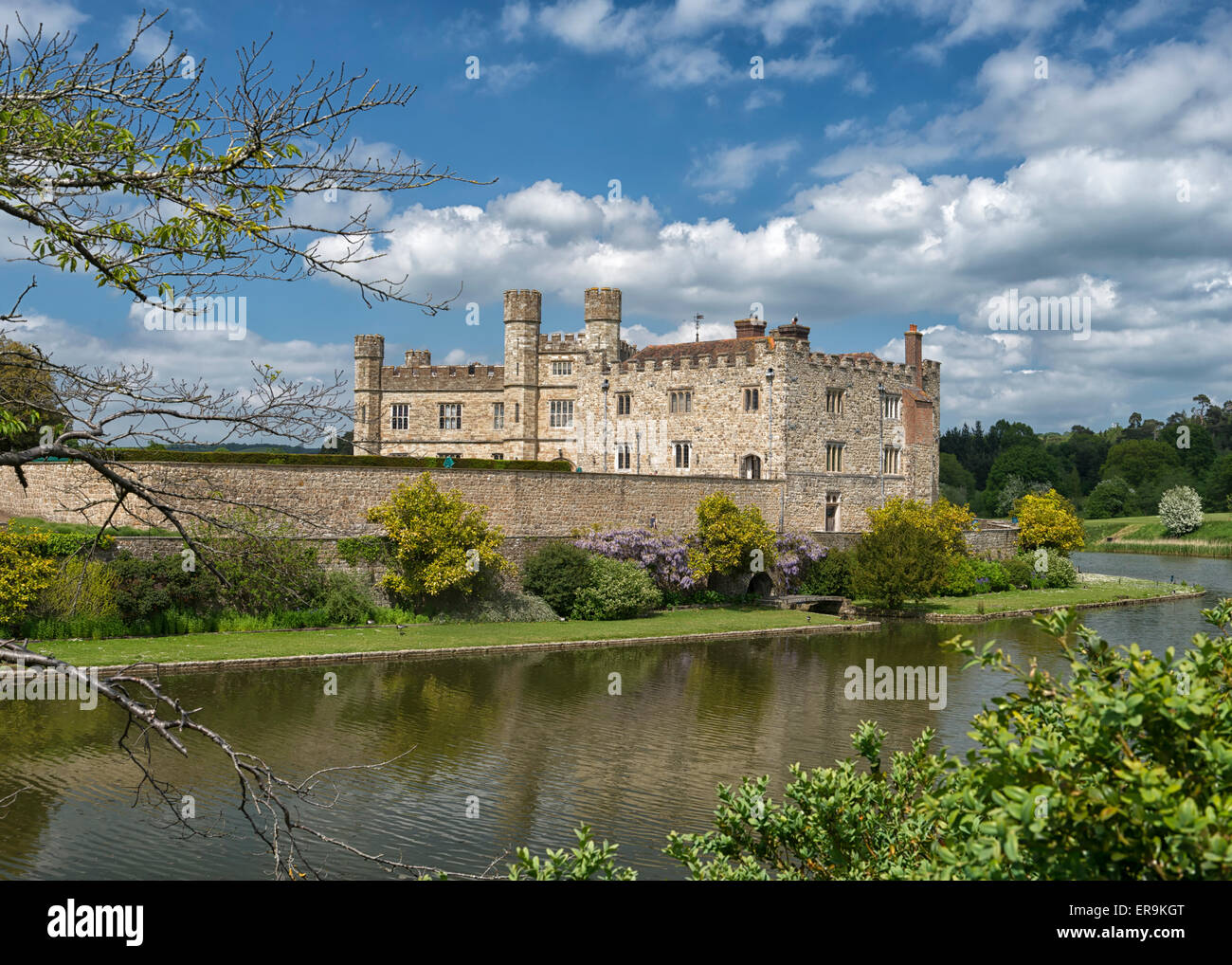Leeds Castle in Kent, England UK Stockfotografie Alamy